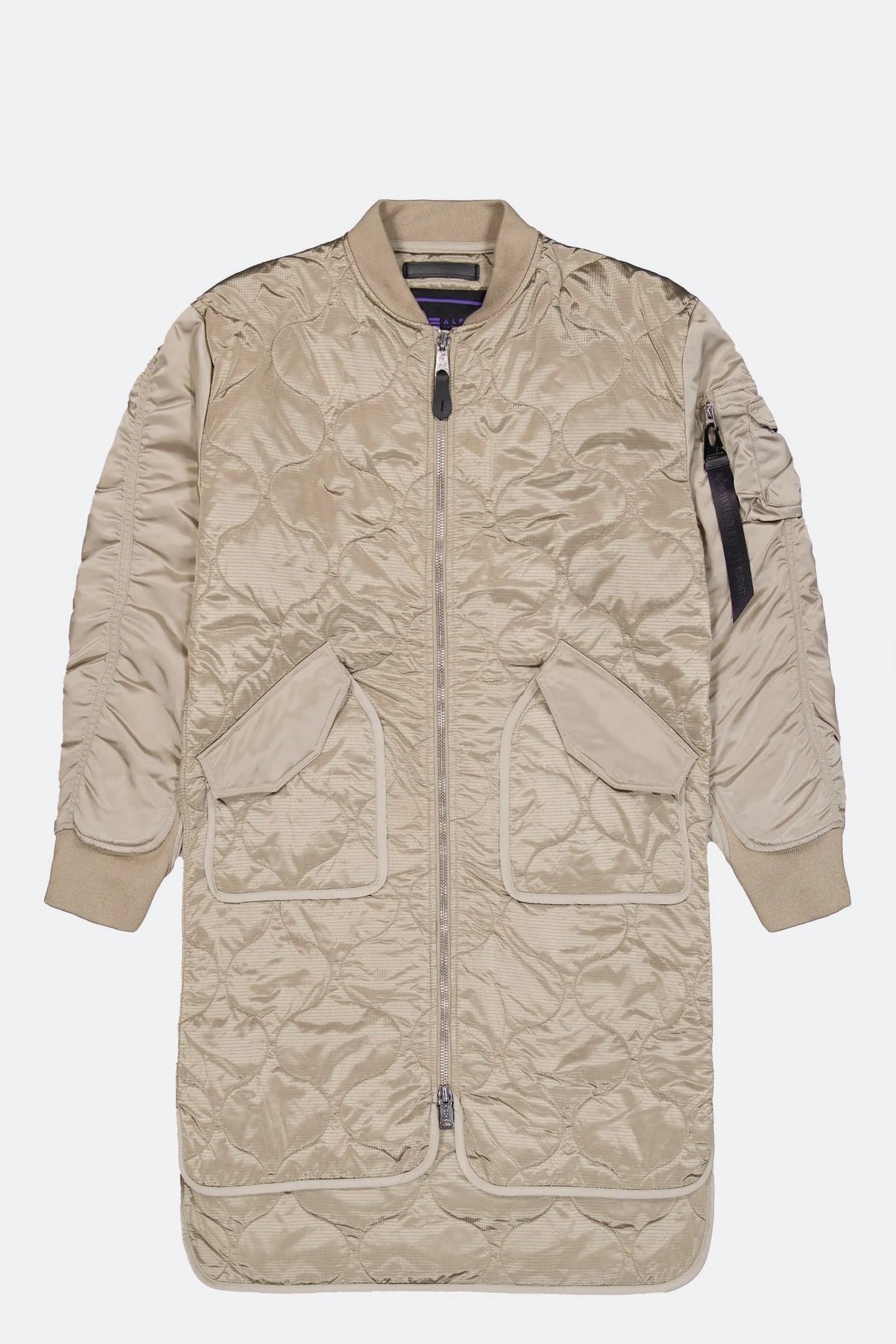  Alpha Industries Als Coat Uv Winter Jacket Marrone Unisex Nocciola - 1