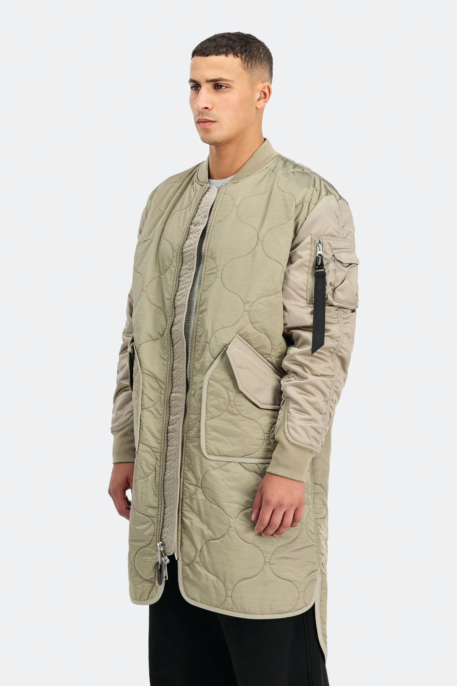  Alpha Industries Als Coat Uv Winter Jacket Marrone Unisex Nocciola - 3