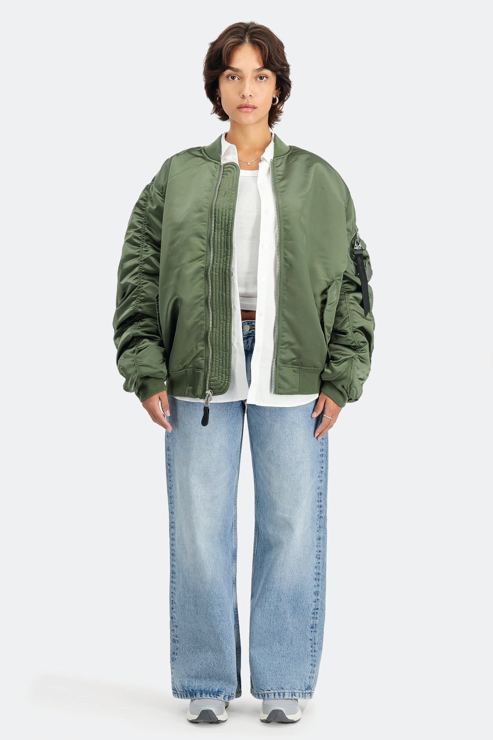  Alpha Industries Ma-1 Uv Bomber Jacket Verde Unisex Oliva - 2