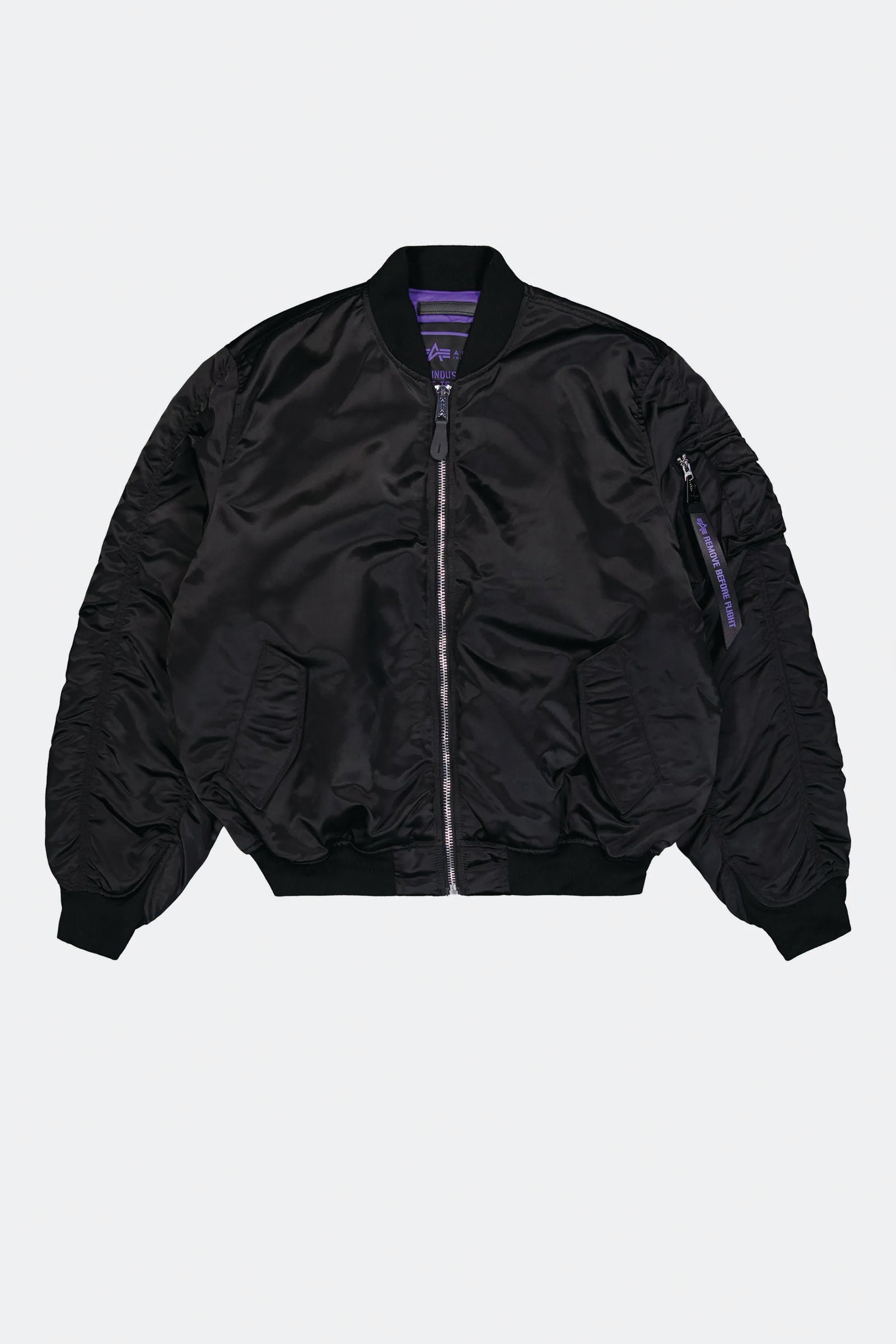  Alpha Industries Ma-1 Uv Bomber Jacket Unisex Nero - 1