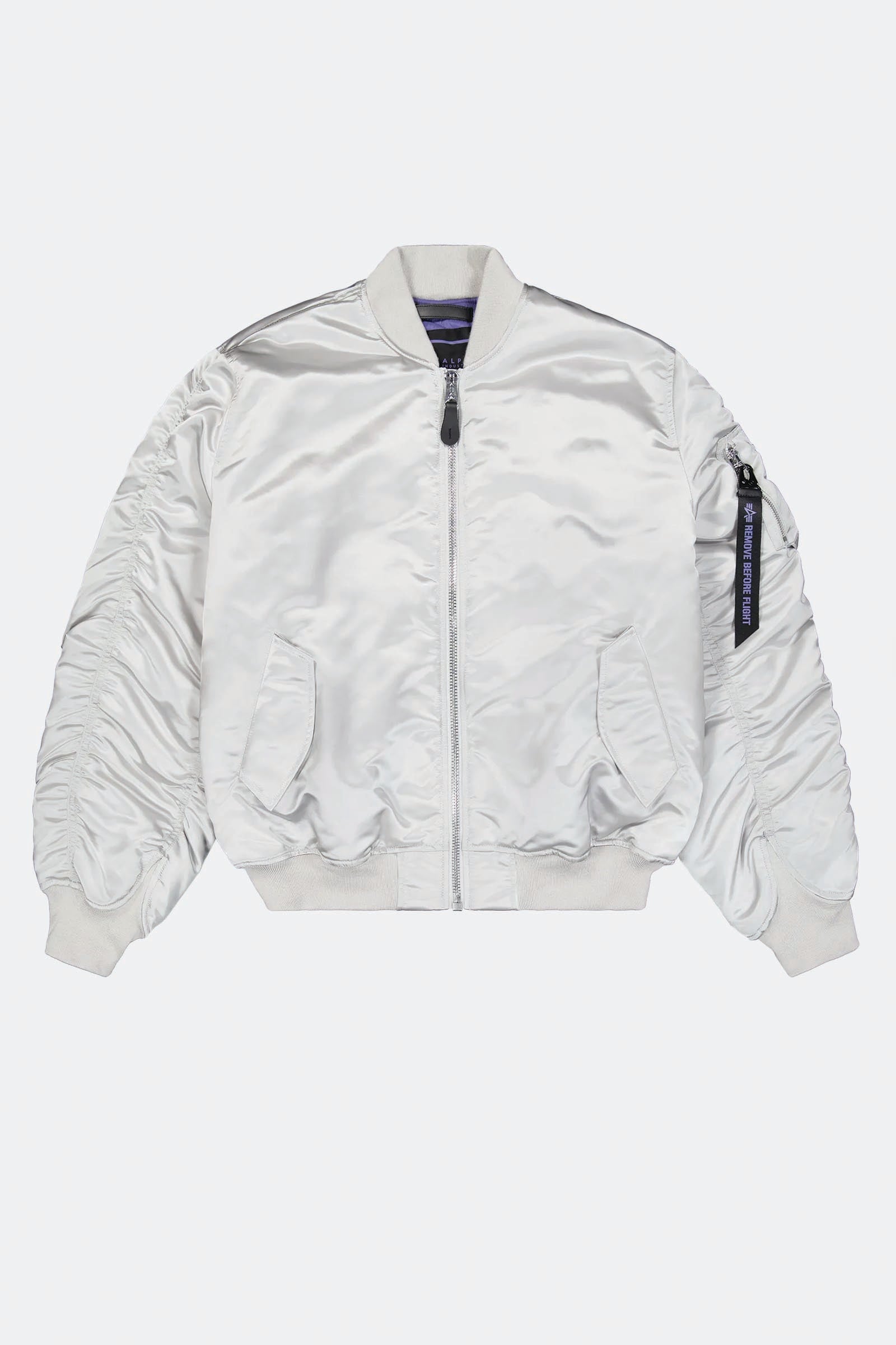 Alpha Industries Ma-1 Uv Bomber Jacket Unisex Grigio - 1