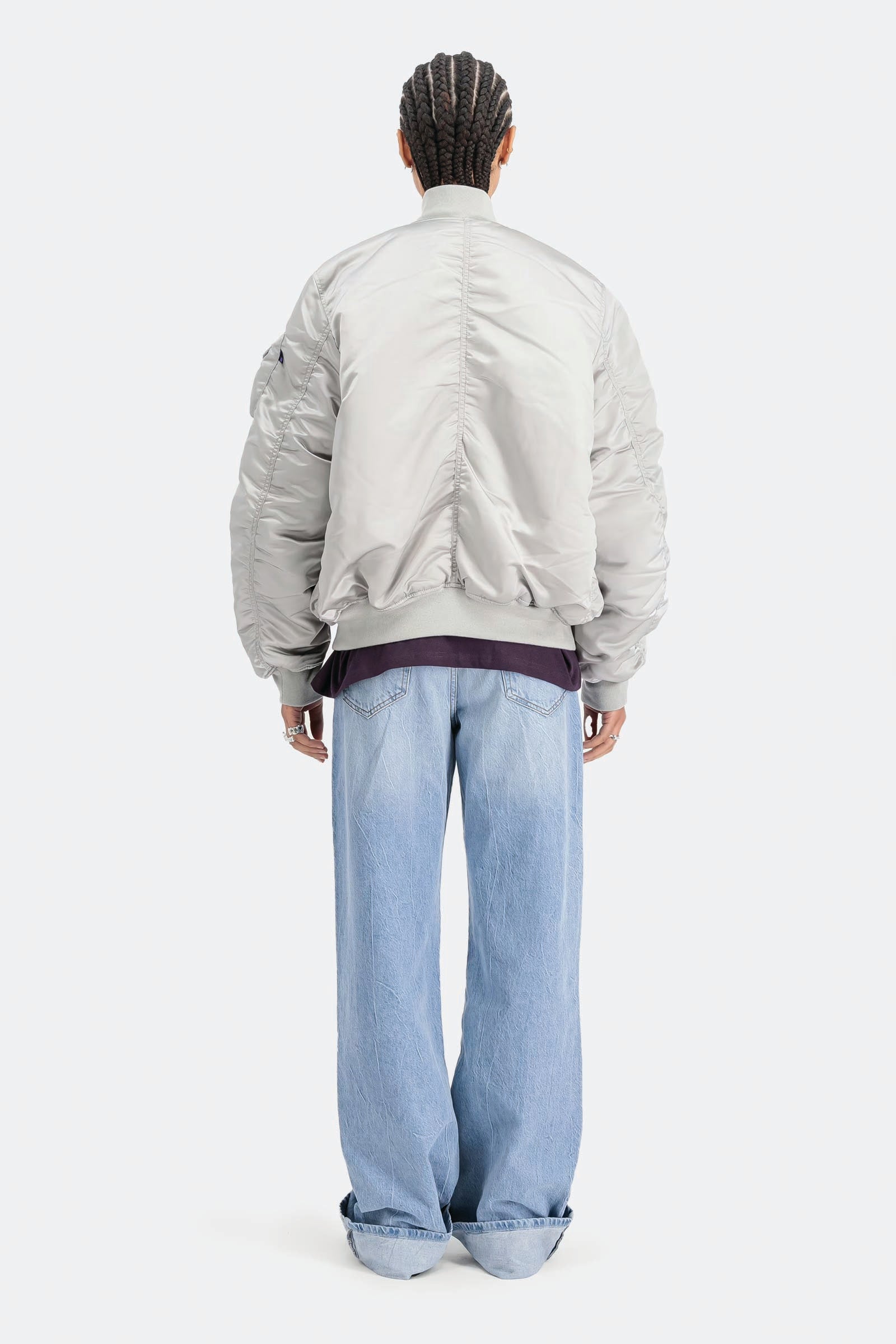  Alpha Industries Ma-1 Uv Bomber Jacket Unisex Grigio - 3