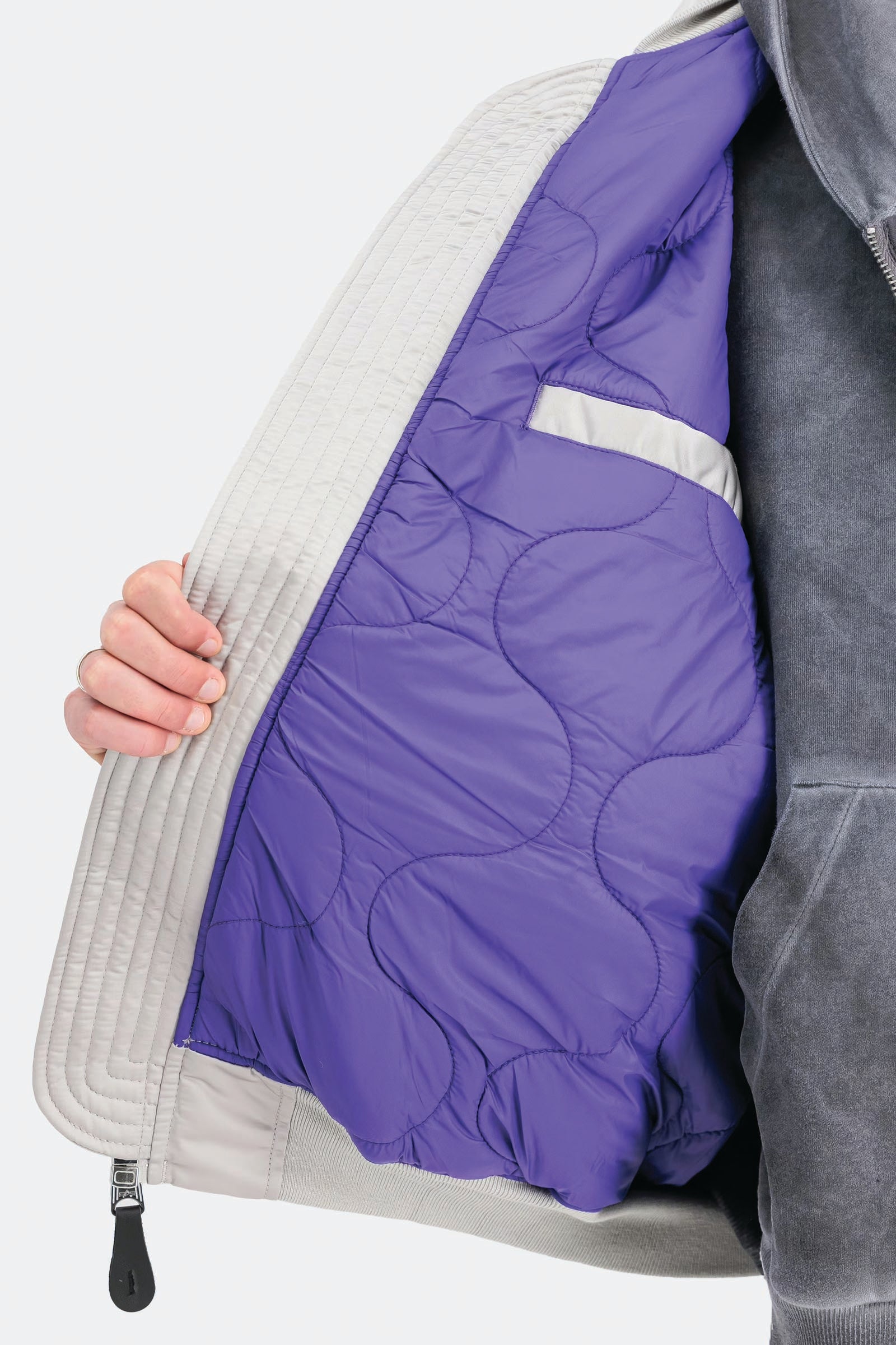  Alpha Industries Ma-1 Uv Bomber Jacket Unisex Grigio - 5