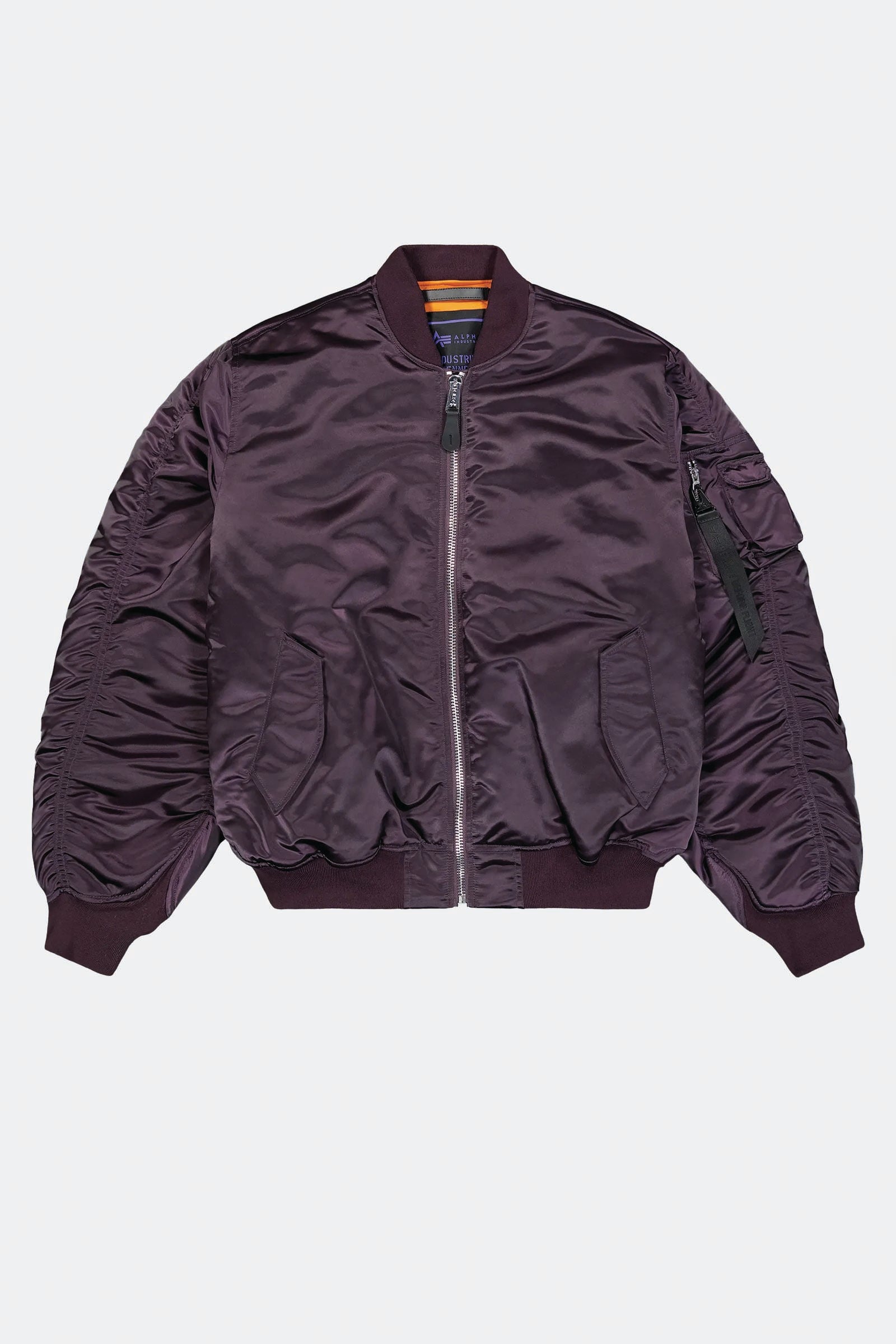  Alpha Industries Ma-1 Uv Bomber Jacket Viola Unisex Bordeaux - 1