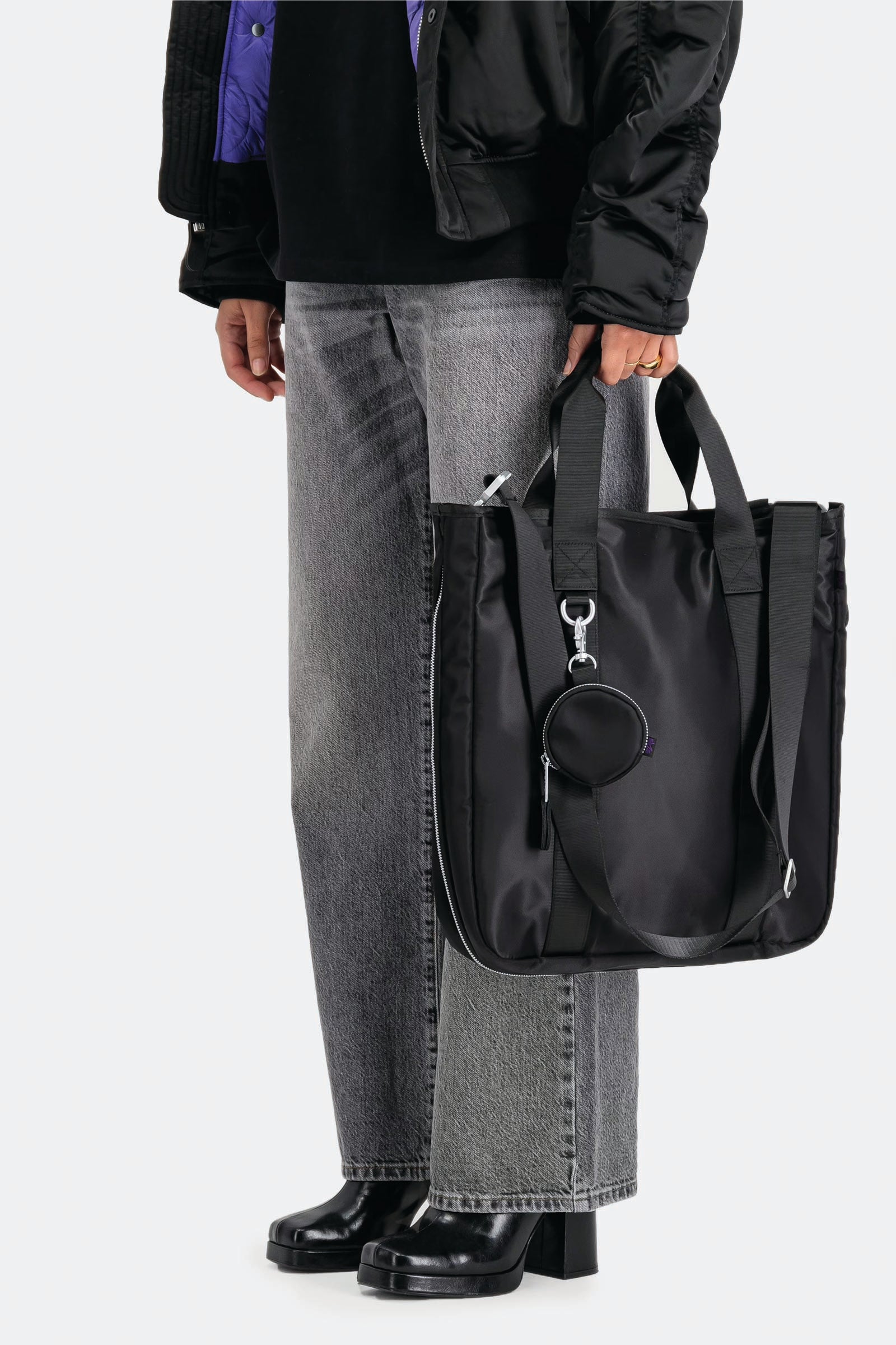  Alpha Industries Uv Tote Bag Unisex Nero - 2