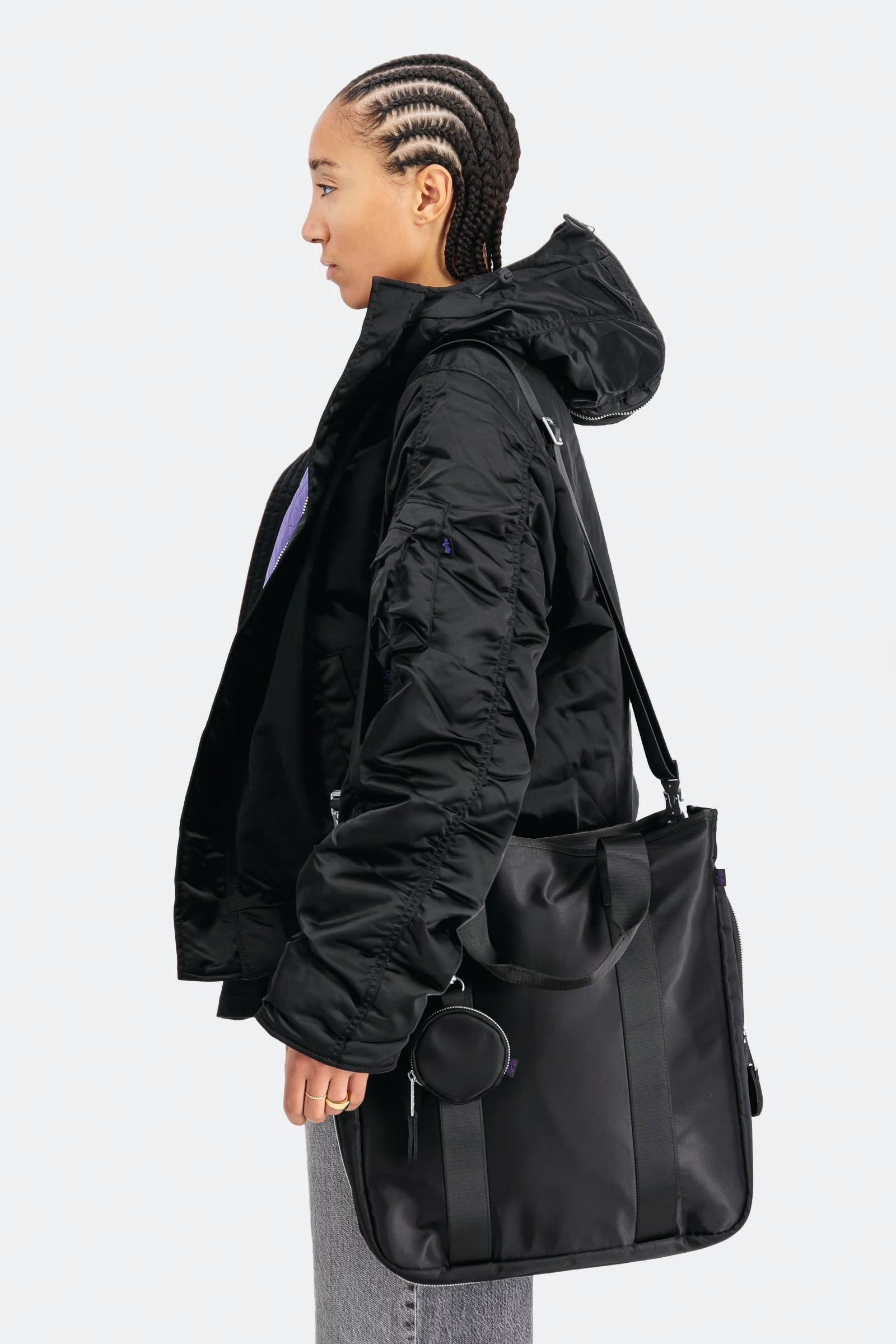  Alpha Industries Uv Tote Bag Unisex Nero - 3