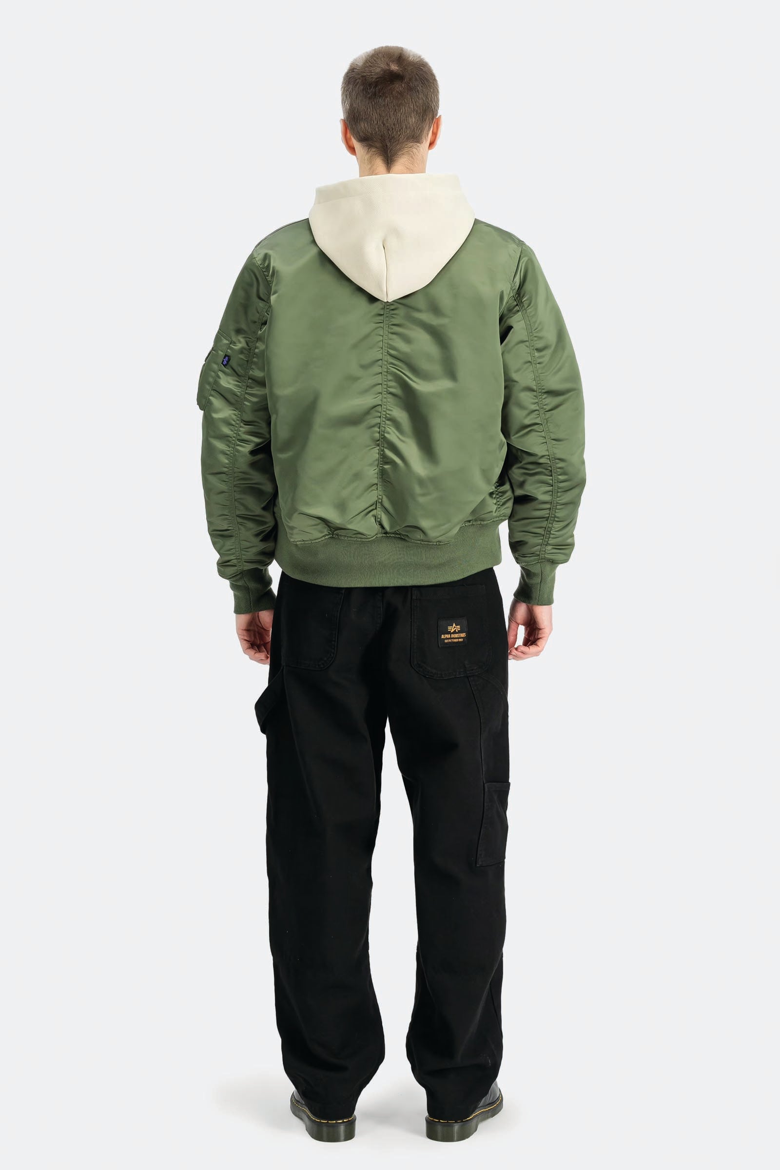  Alpha Industries Ma-1 Base Flight Bomber Jacket Verde Unisex Oliva - 3