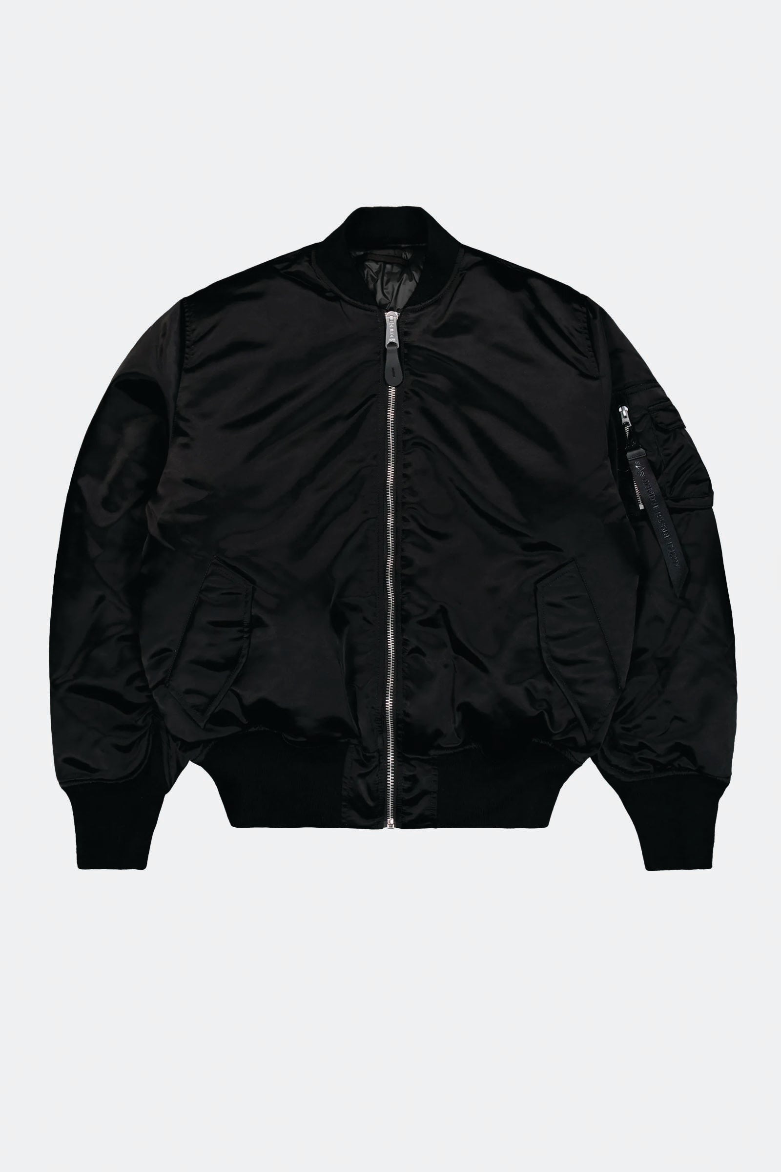  Alpha Industries Ma-1 Base Flight Bomber Jacket Unisex Nero - 1