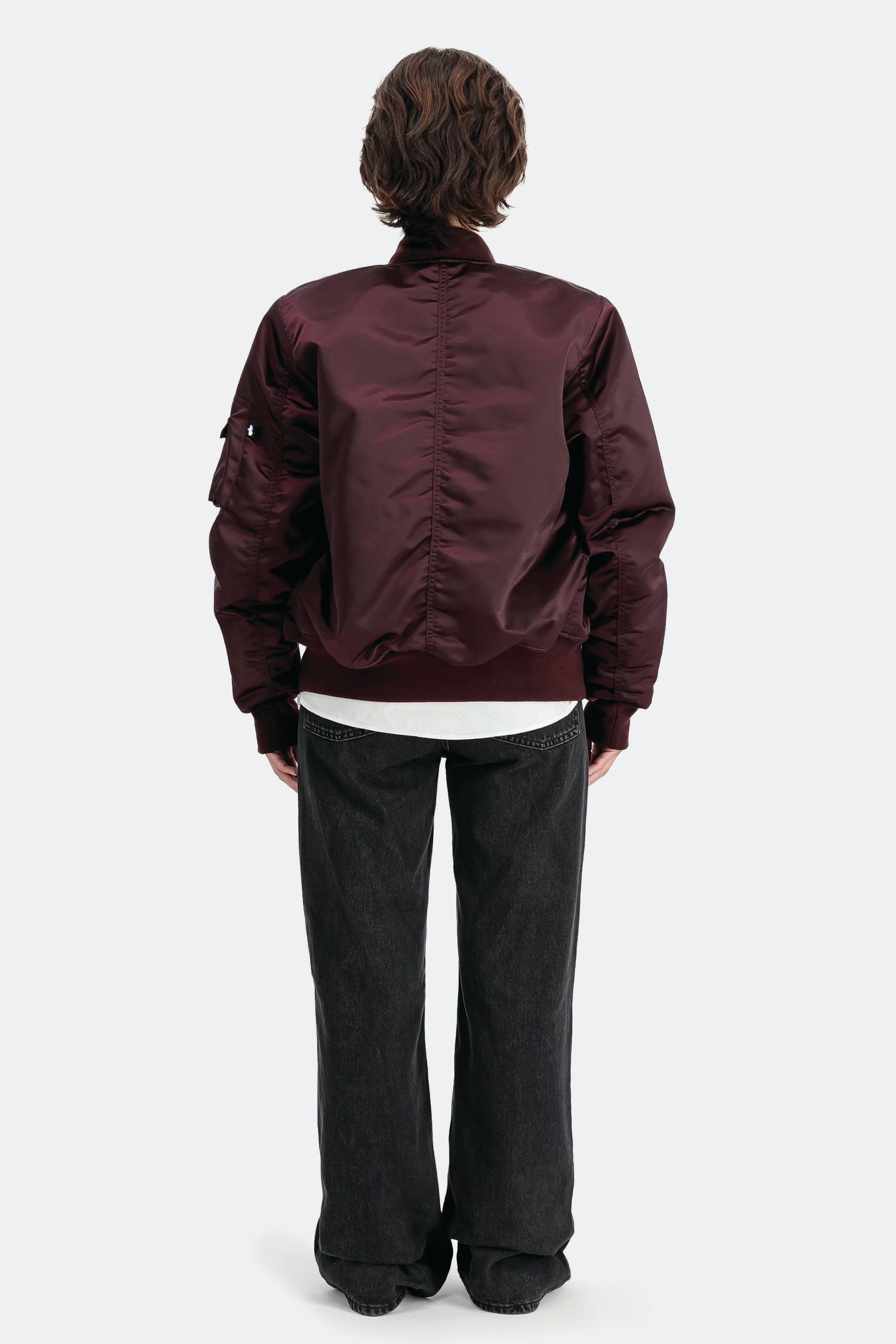  Alpha Industries Ma-1 Base Flight Bomber Jacket Viola Unisex Vinaccio - 3