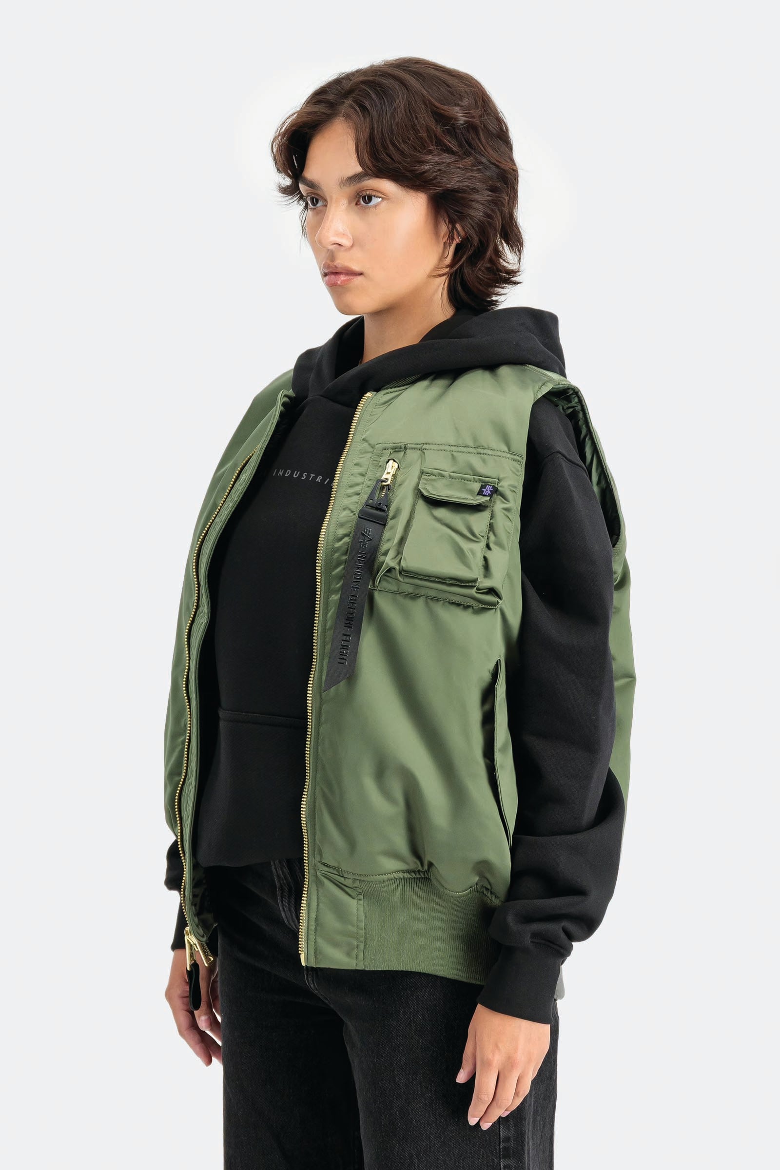  Alpha Industries Ma-1 Base Vest Unisex Verde - 4