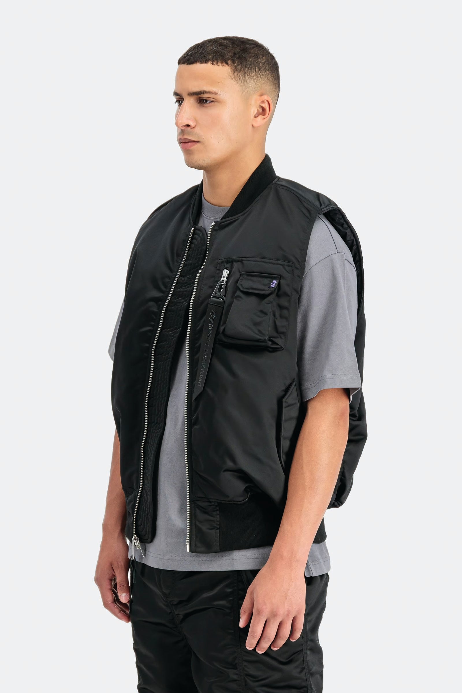  Alpha Industries Ma-1 Base Vest Unisex Nero - 4