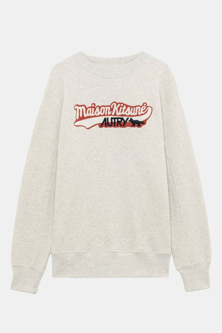  Autry Felpa Logo 'maison Kitsuné' Unisex Grigio - 10