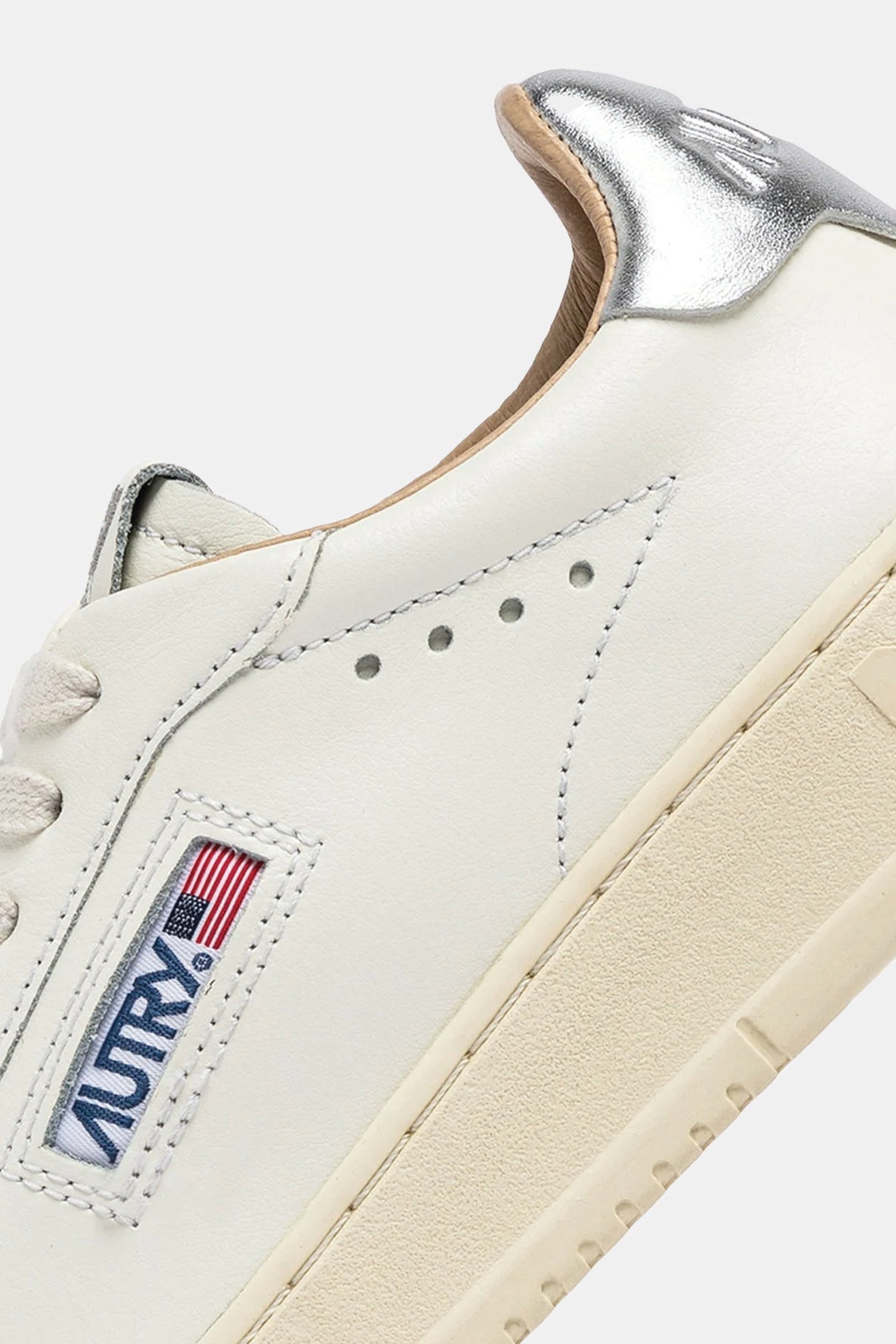  Autry Dallas Low Bianco Donna White Silver - 4