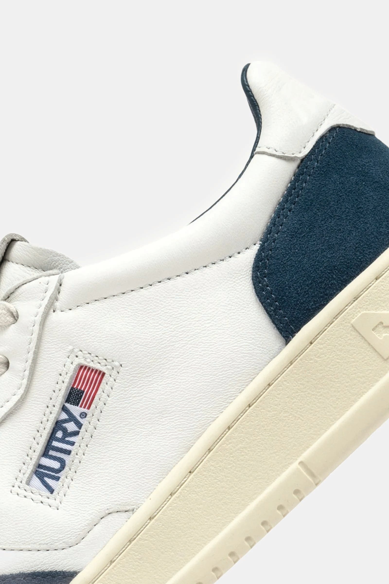  Autry Medalist Low Bianco Uomo White Blu - 4