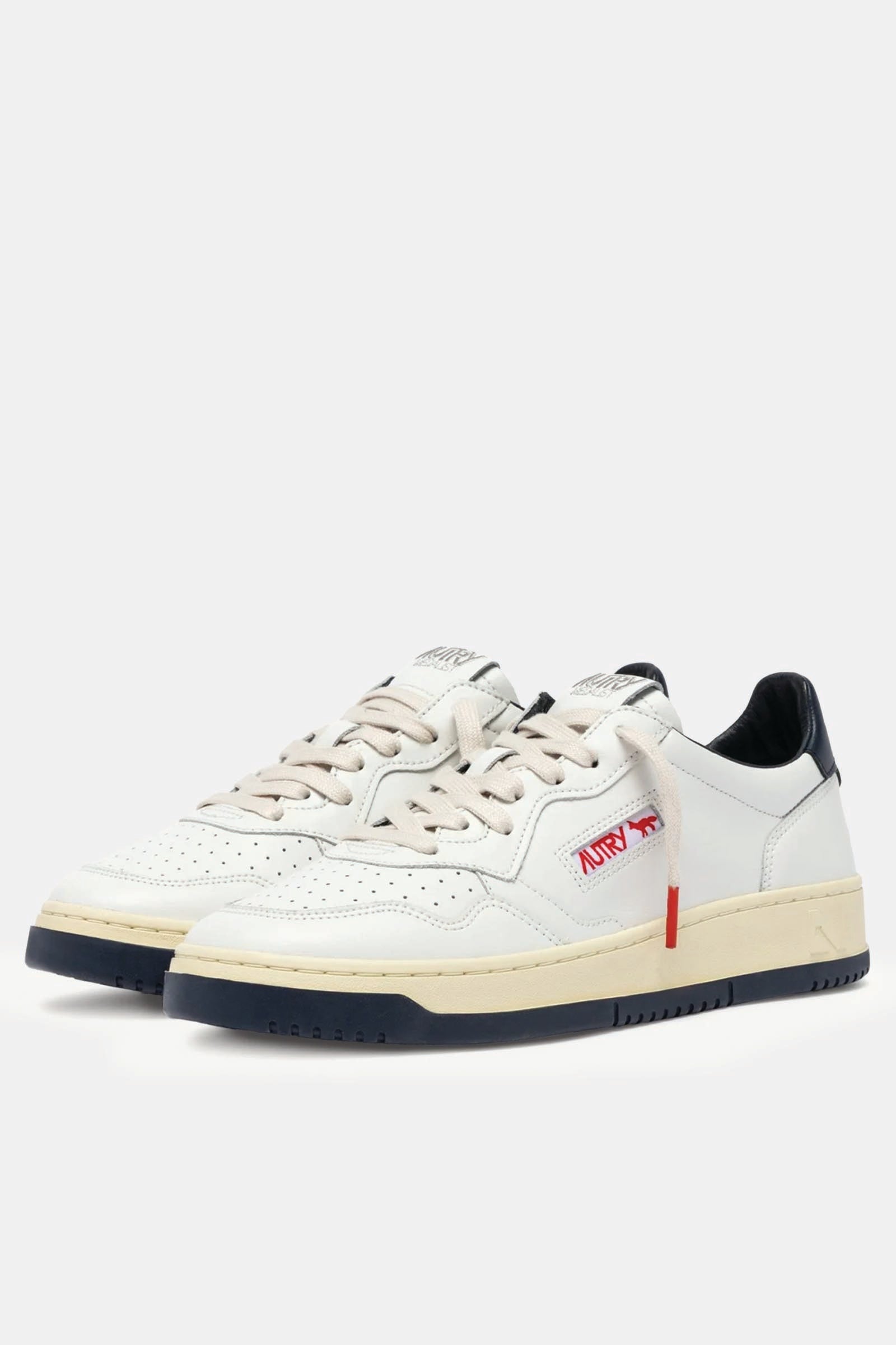  Autry Medalist Low 'maison Kitsuné' Bianco Uomo Bianco Blu - 2