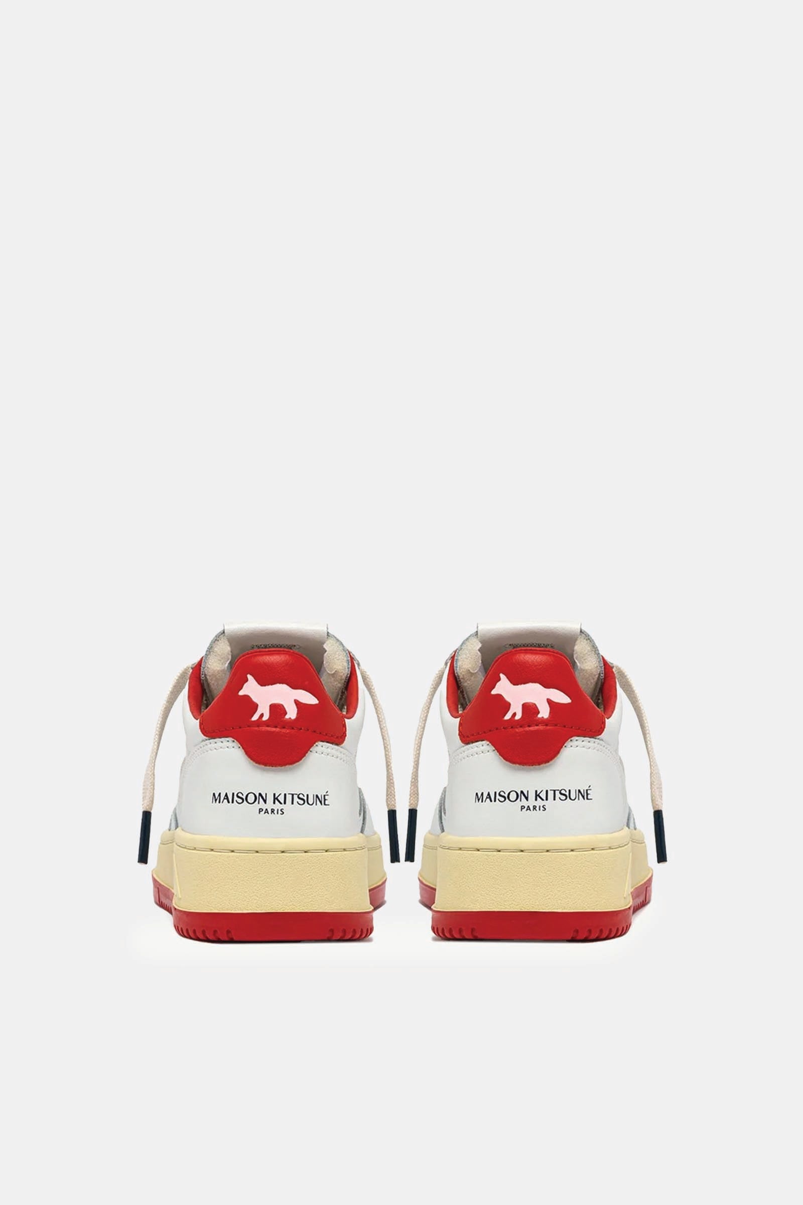  Autry Medalist Low 'maison Kitsuné' Bianco Uomo Bianco Rosso - 3