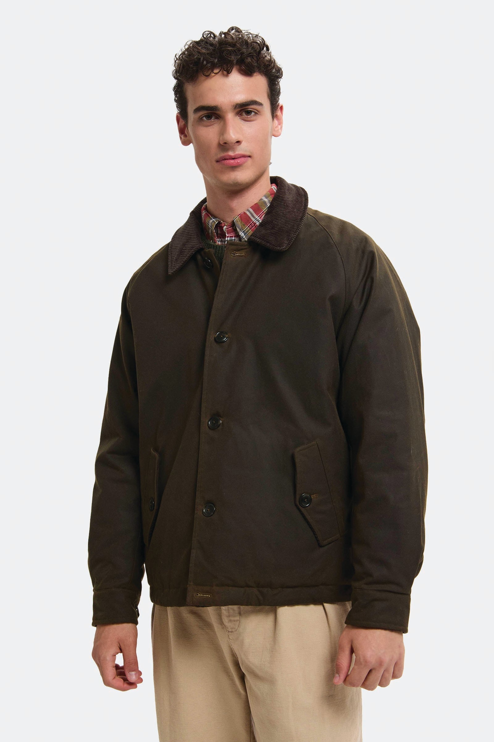  Baracuta Giacca Deck Cerata Uomo Verde - 2