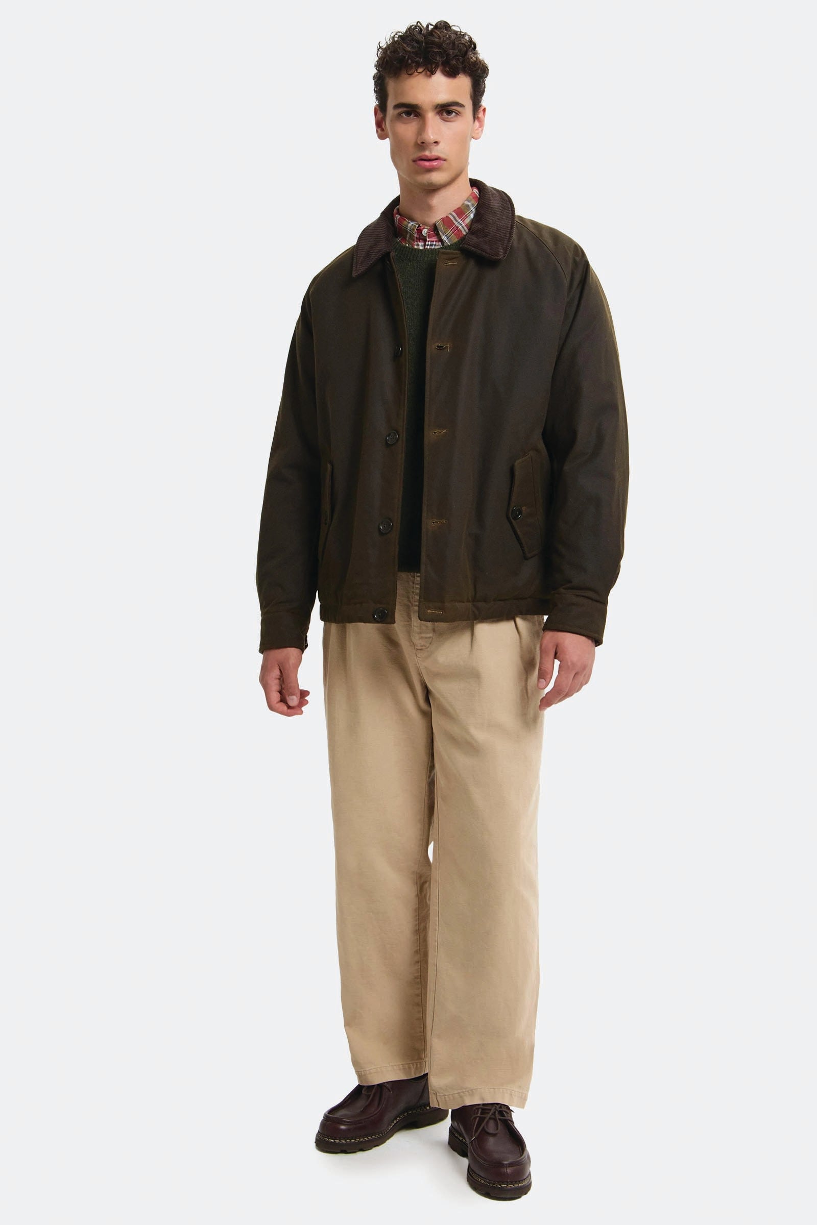  Baracuta Giacca Deck Cerata Uomo Verde - 4