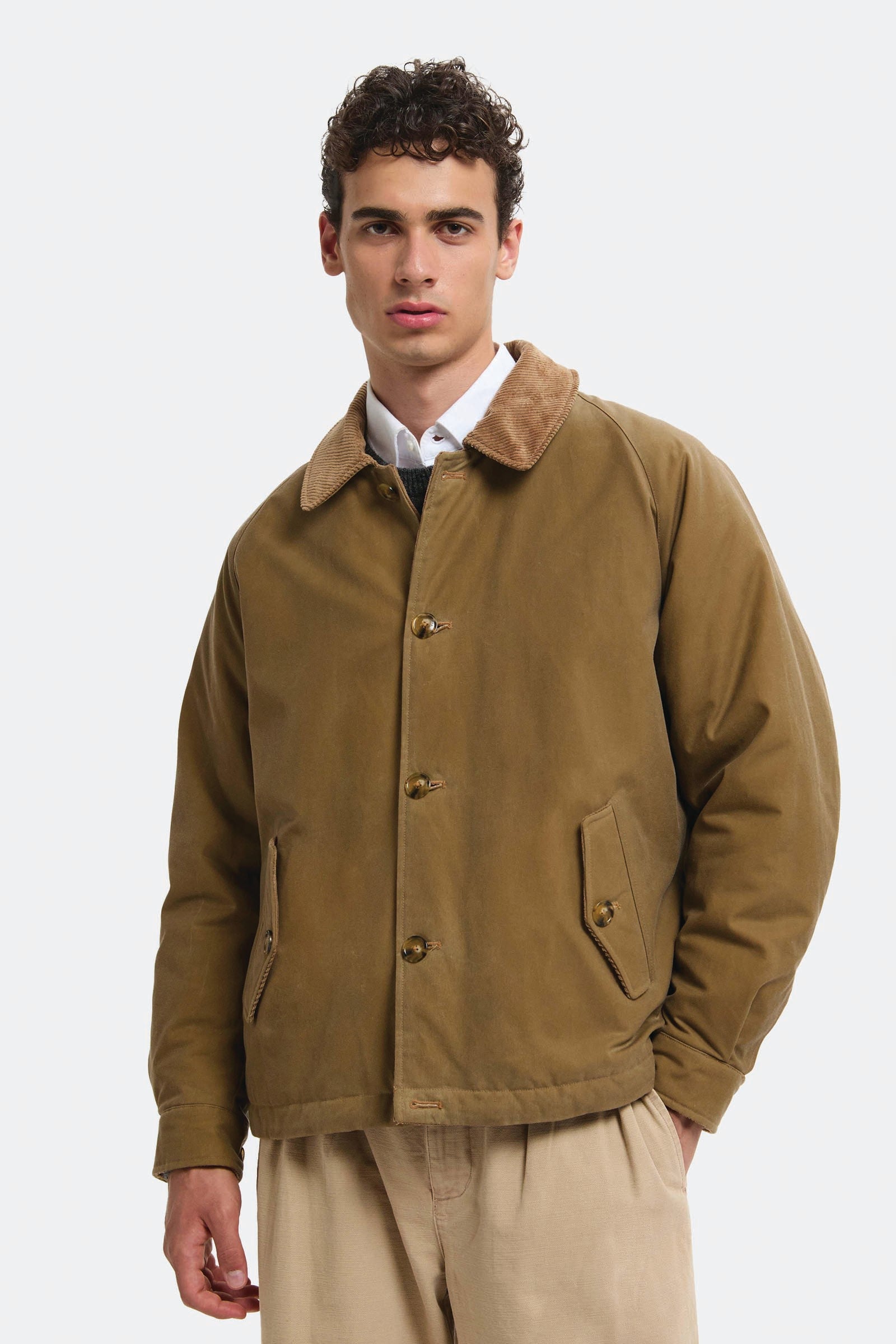 Baracuta Giacca Deck Cerata Uomo Beige - 2