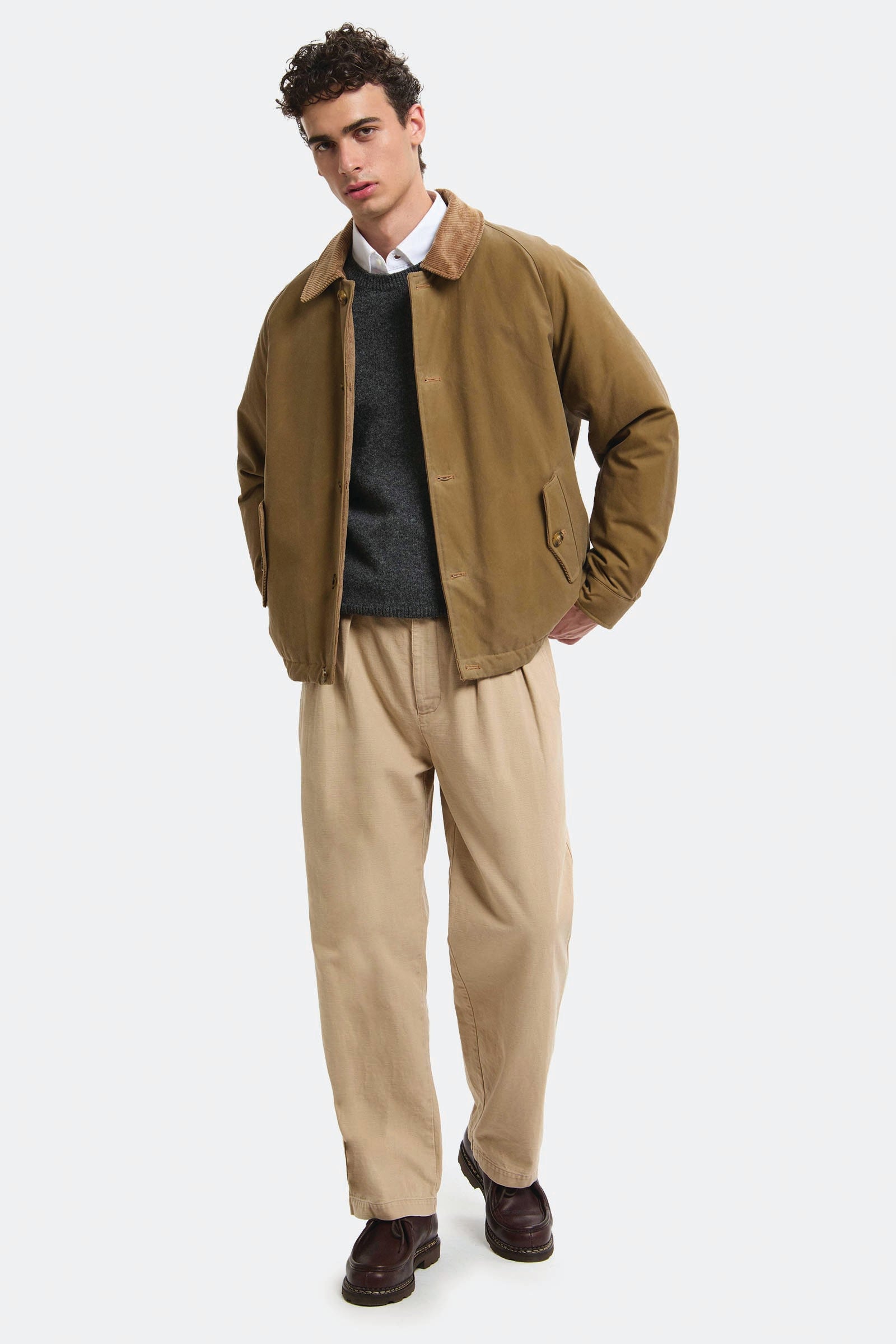  Baracuta Giacca Deck Cerata Uomo Beige - 4