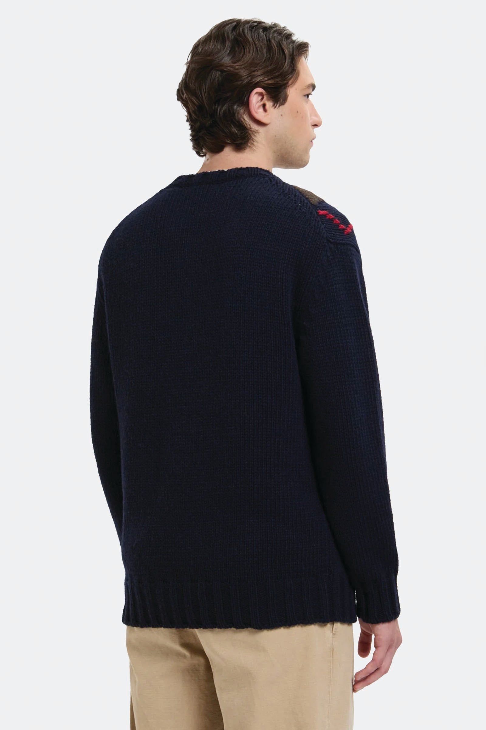  Baracuta Maglione Girocollo Con Motivo A Losanghe Uomo Blu - 3