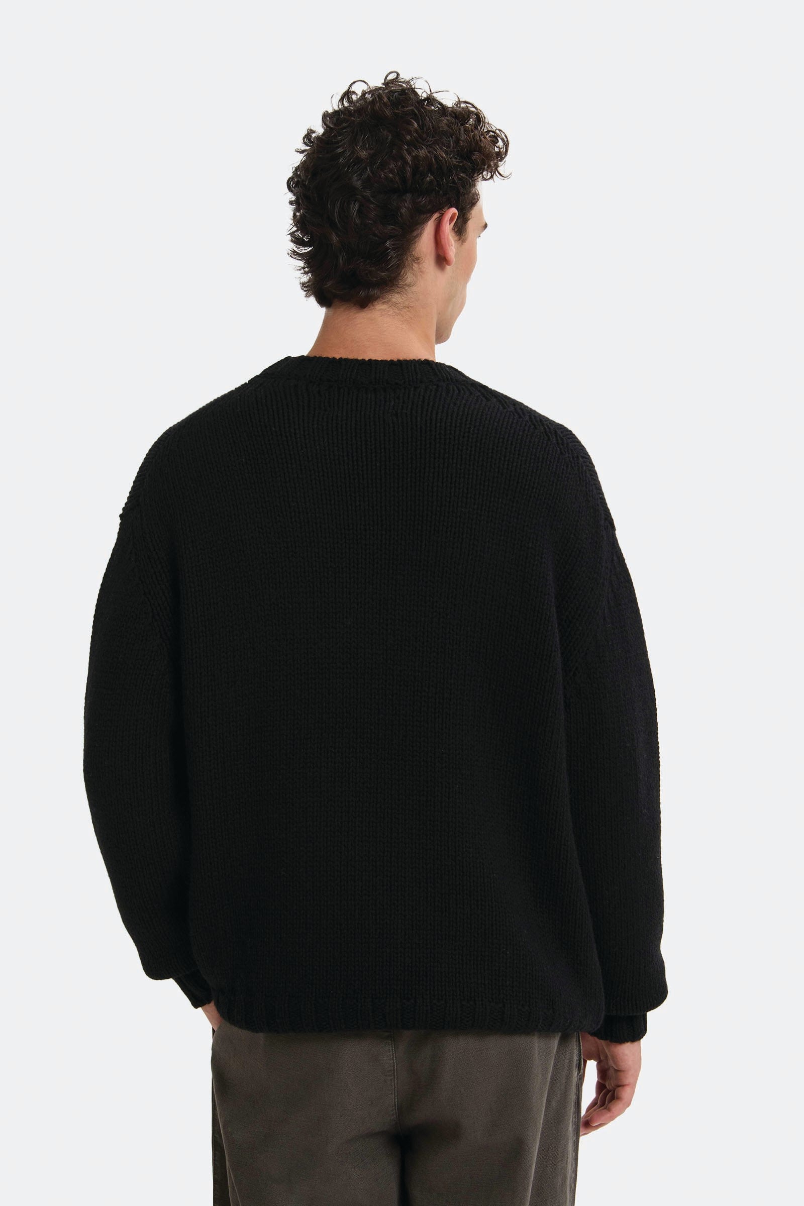  Baracuta Maglia Girocollo Con Logo A Fisarmonica Uomo Nero - 3