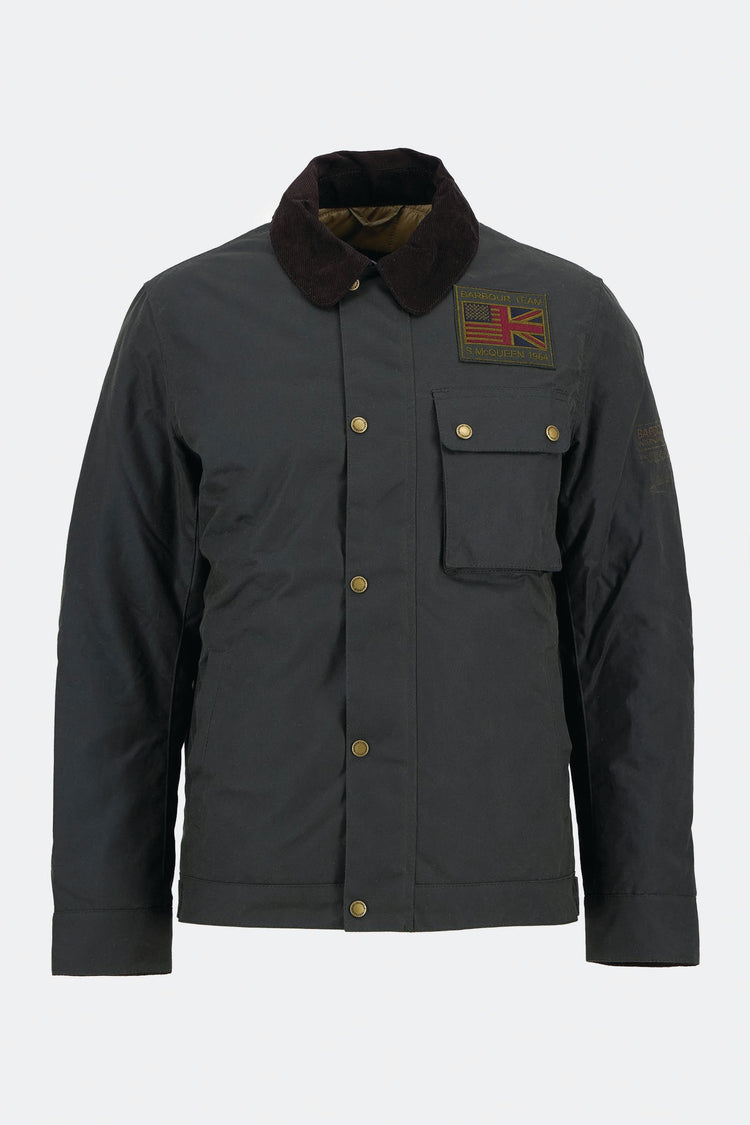  Barbour Workers Wax Steve Mc Queen Uomo Verde - 1