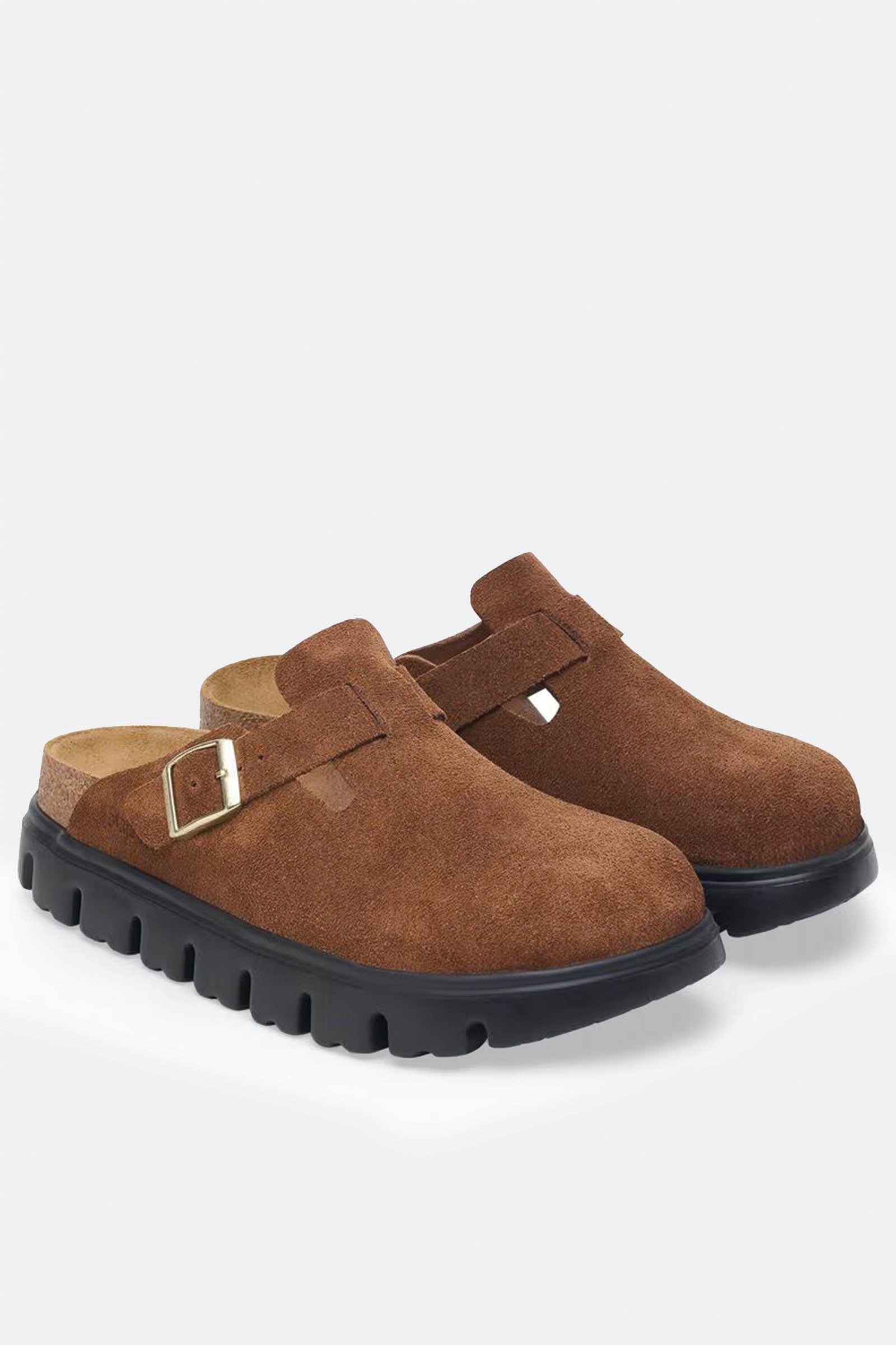  Birkenstock Boston Chunky Donna Marrone - 2