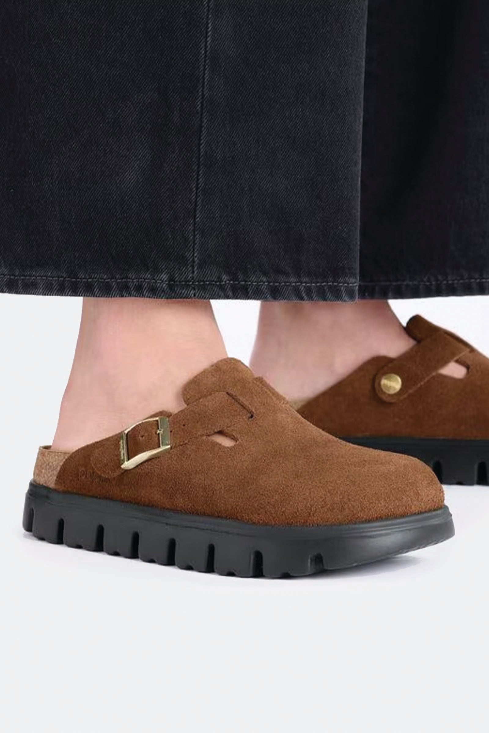  Birkenstock Boston Chunky Donna Marrone - 4