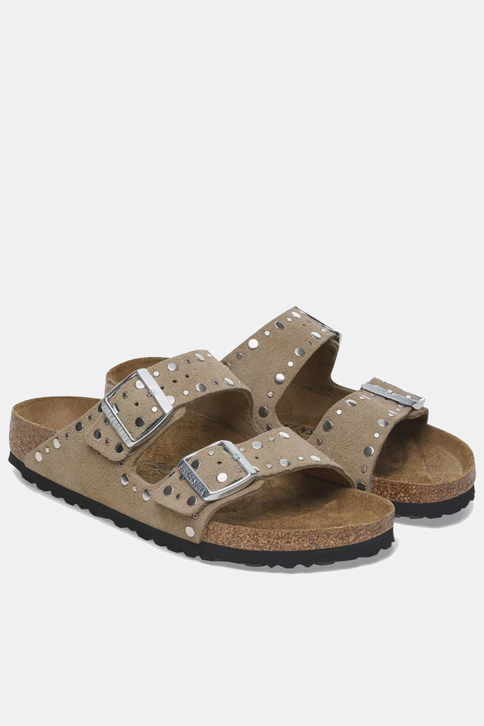  Birkenstock Arizona Rivet Grigio Donna Talpa - 2