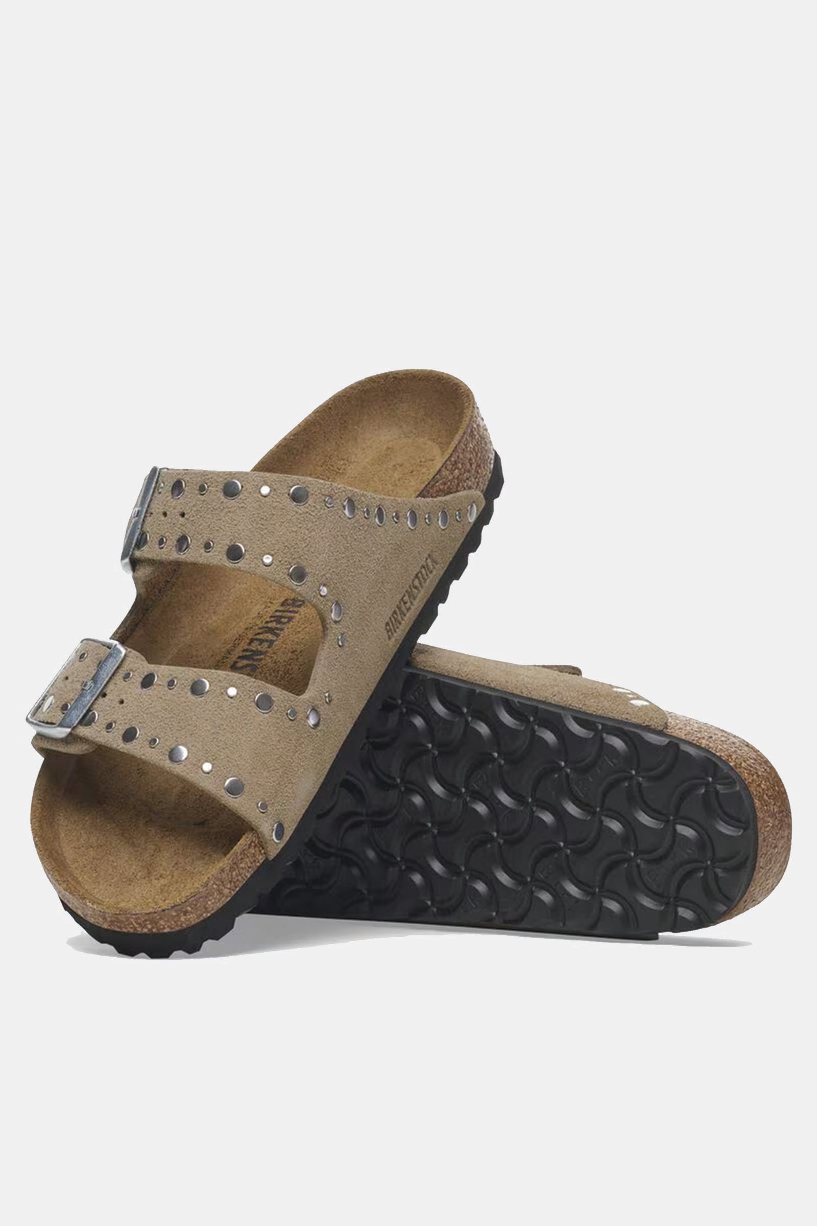  Birkenstock Arizona Rivet Grigio Donna Talpa - 3