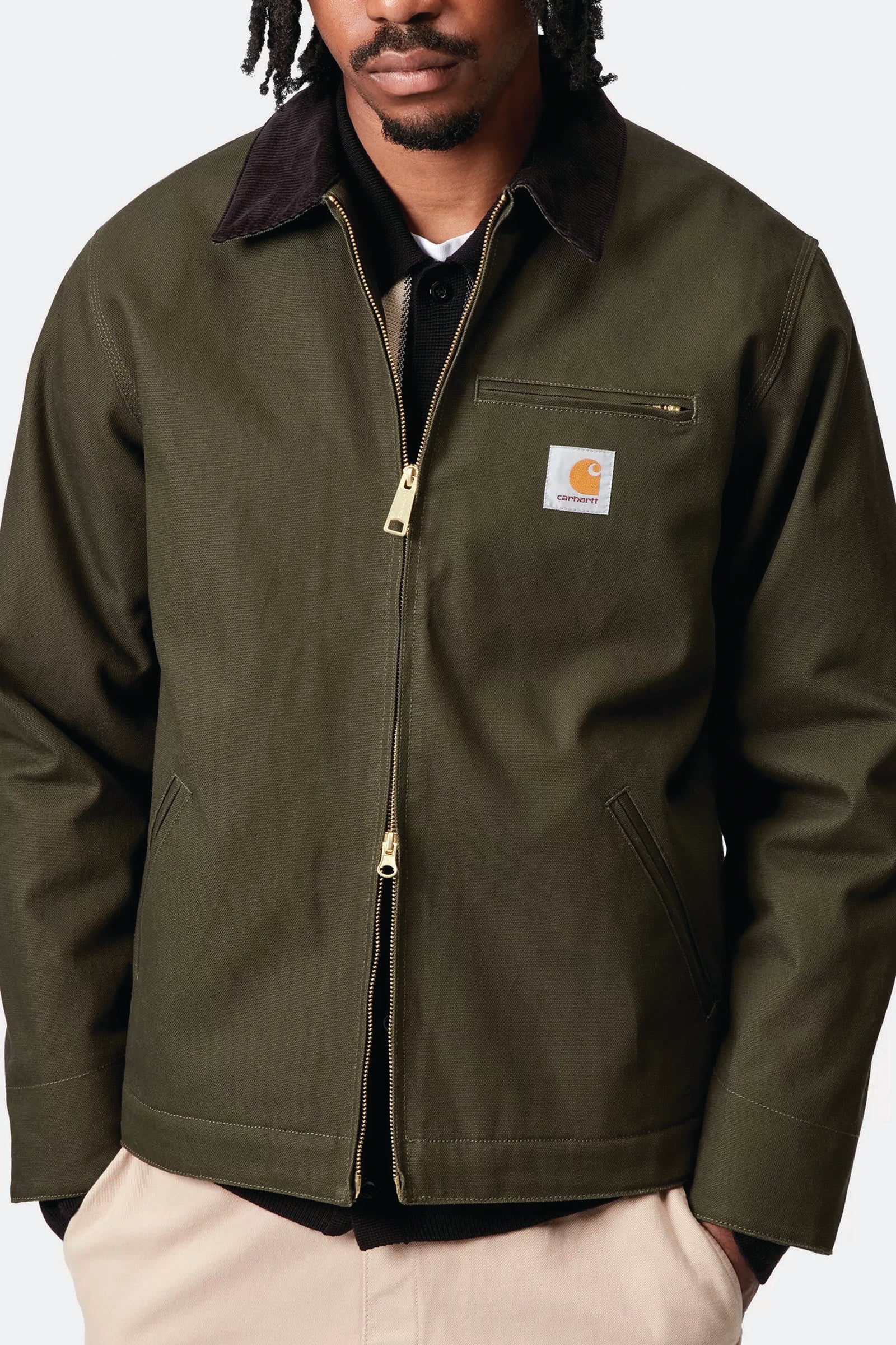  Carhartt Detroit Jacket Uomo Verde - 4