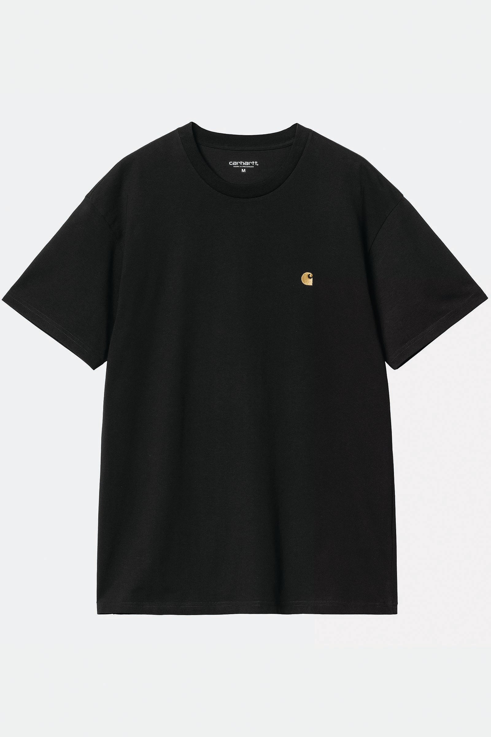  Carhartt S/s Chase T-shirt Nero Unisex Black - 1
