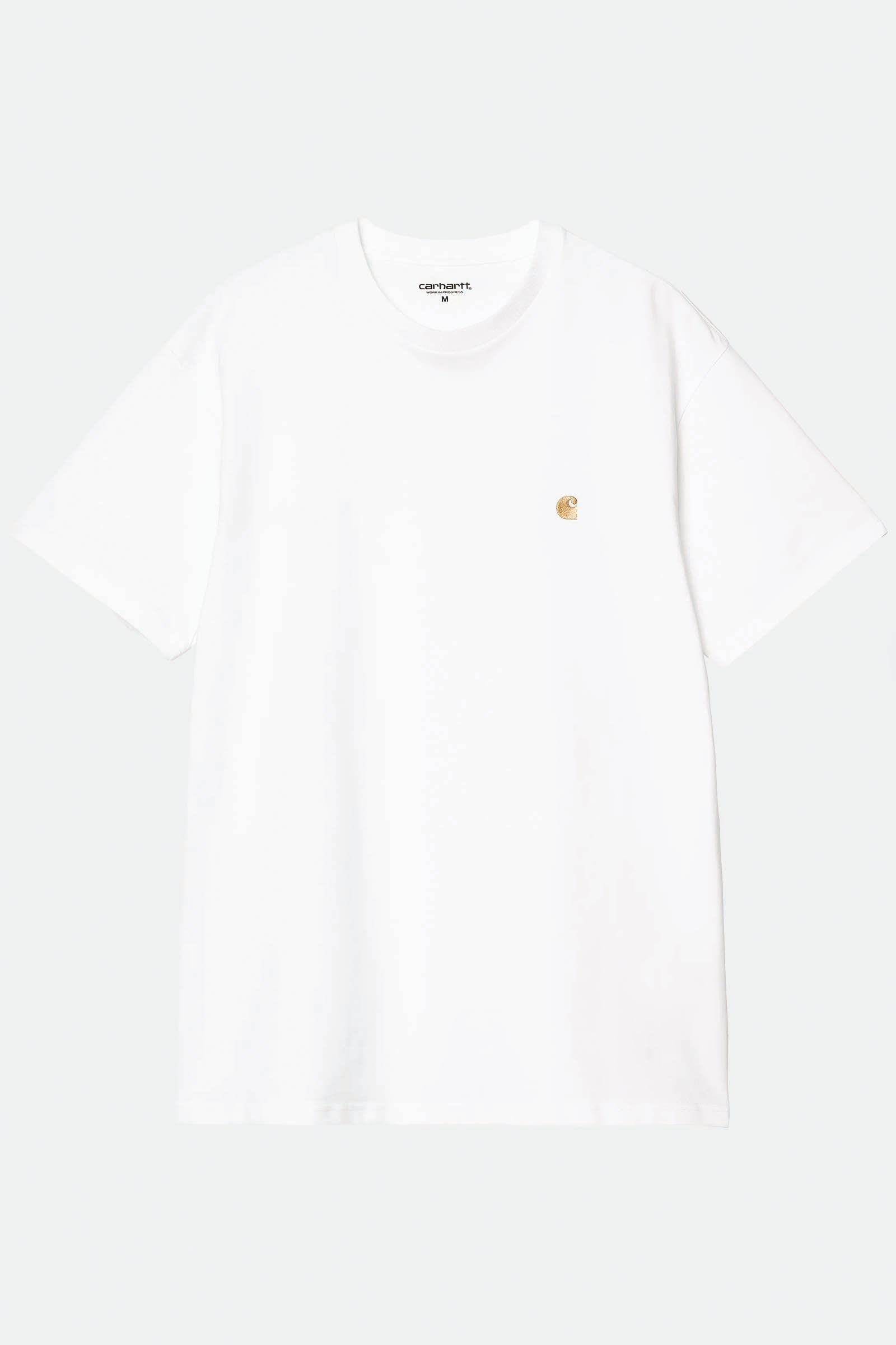  Carhartt S/s Chase T-shirt Bianco Unisex White - 1