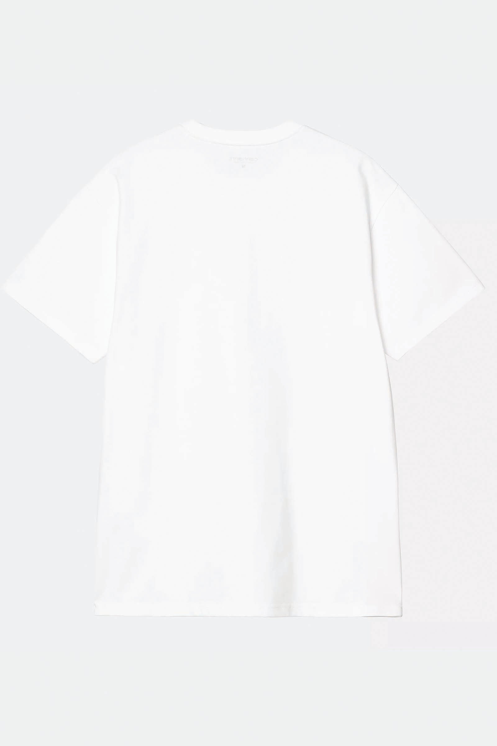  Carhartt S/s Chase T-shirt Bianco Unisex White - 2