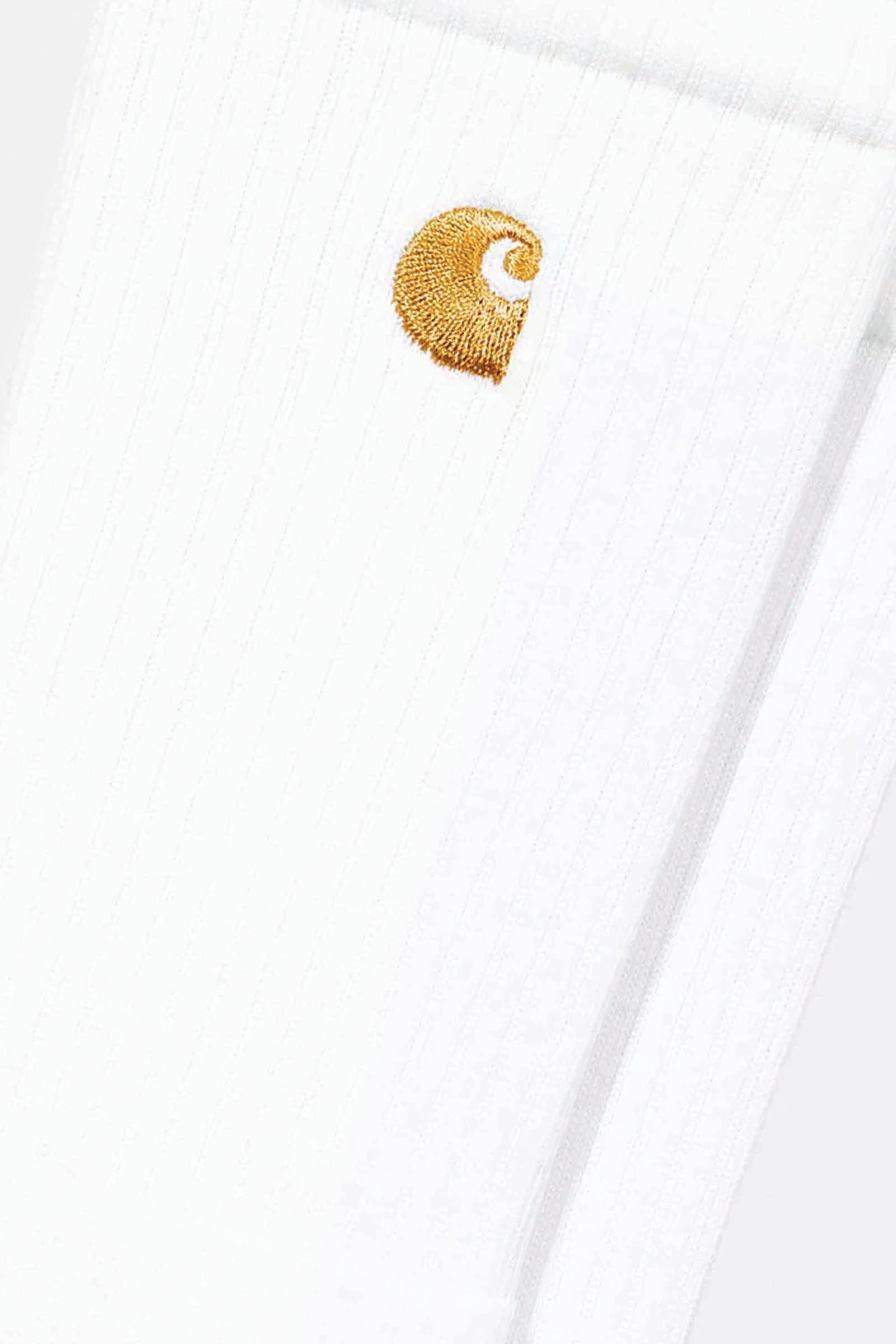  Carhartt Chase Socks Bianco Unisex White - 2