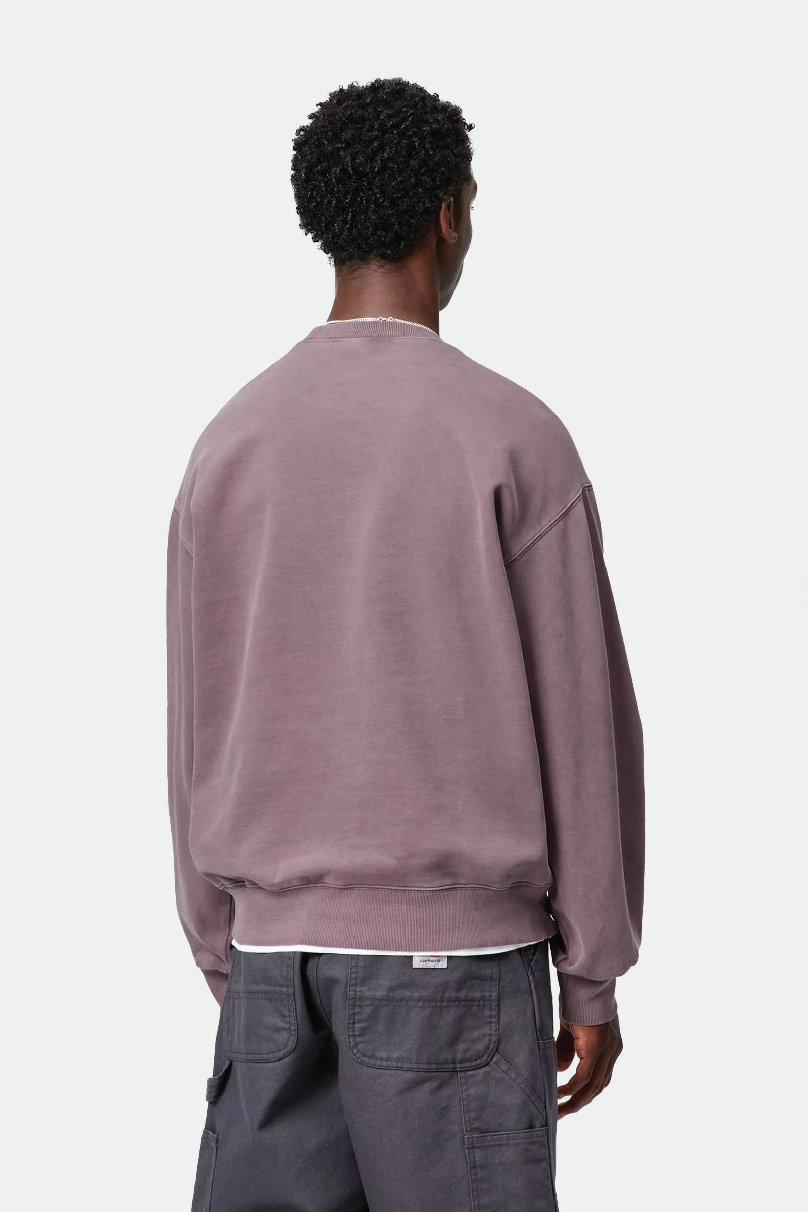  Carhartt Vista Sweatshirt Uomo Viola - 3