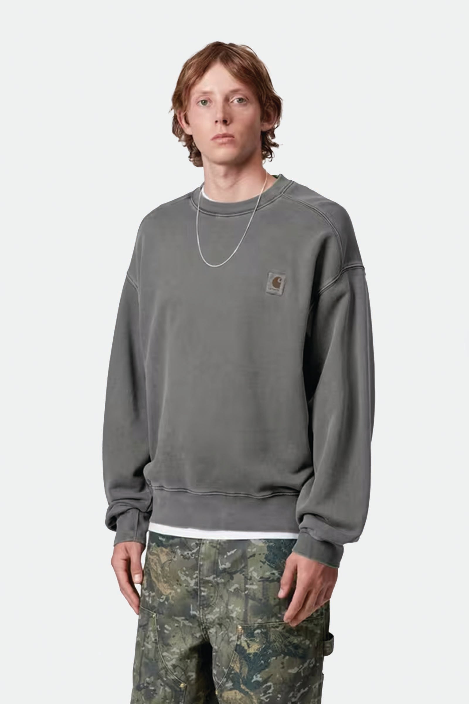  Carhartt Vista Sweatshirt Uomo Grigio - 2