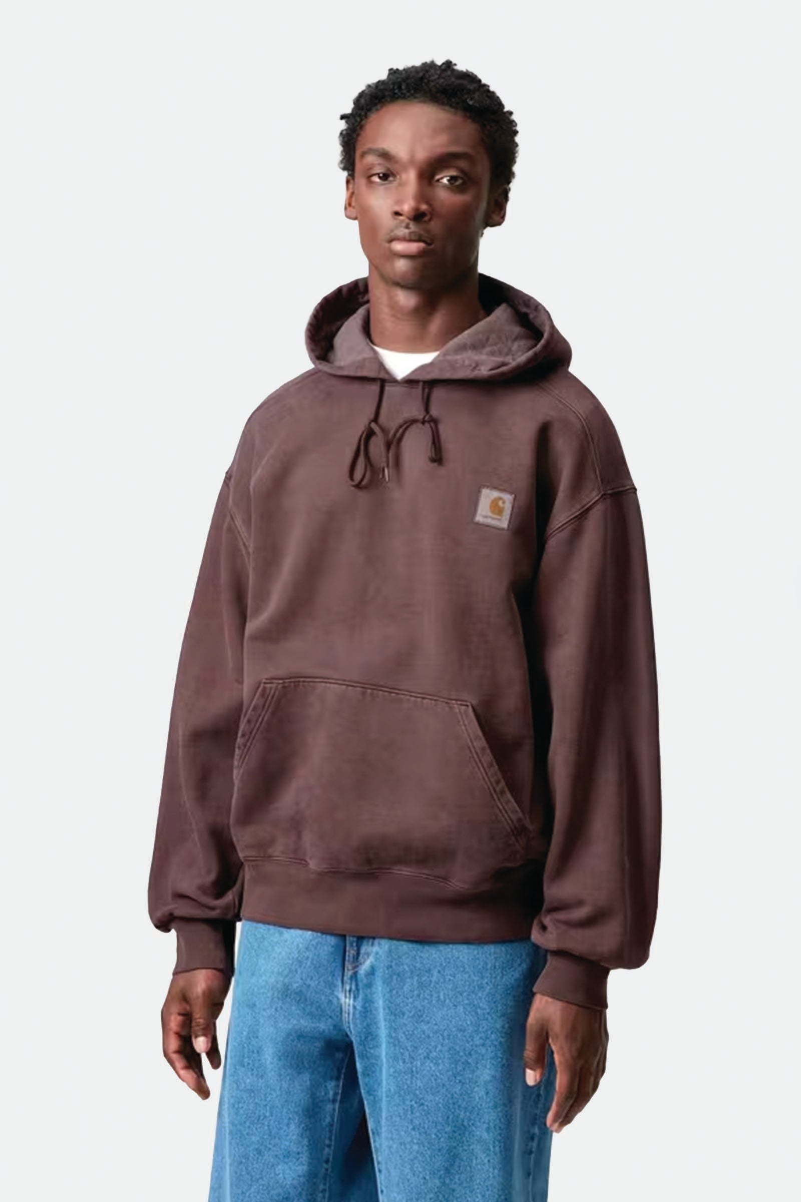  Carhartt Hooded Vista Sweatshirt Marrone Uomo Marrone Scuro - 2