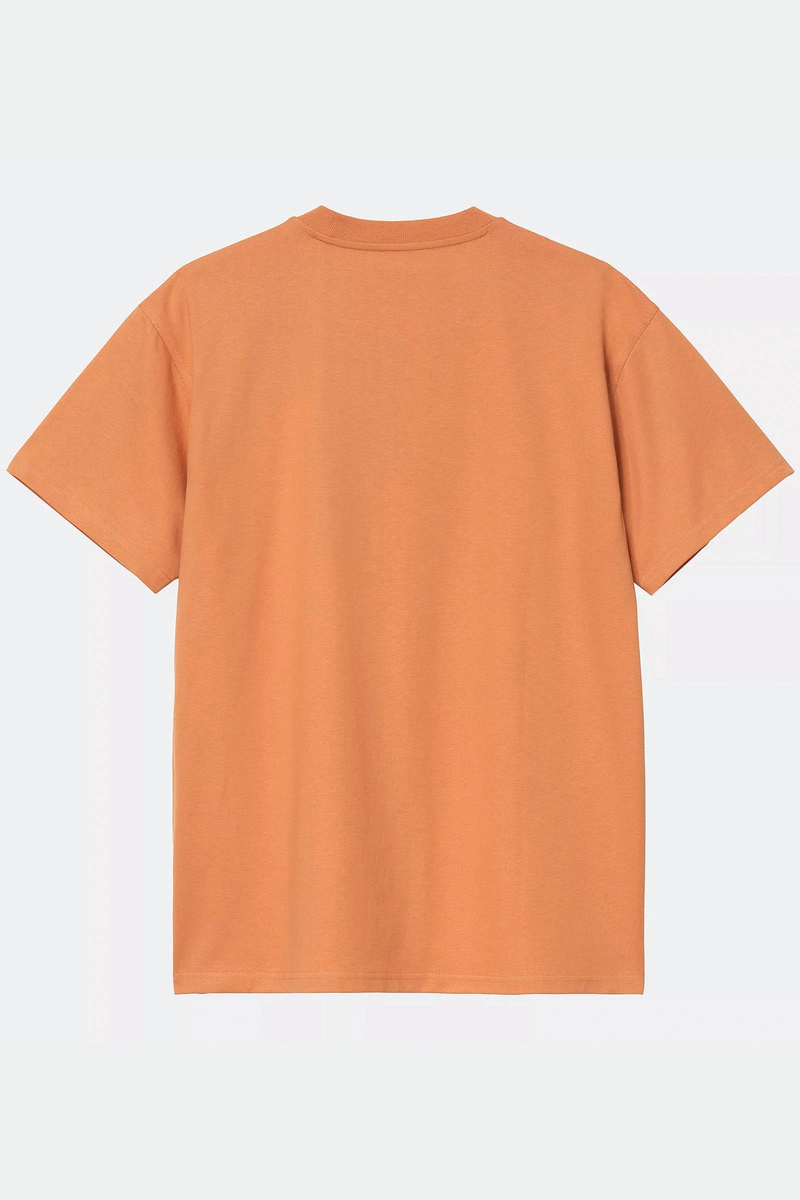  Carhartt S/s American Script T-shirt Ne Uomo Arancio - 2