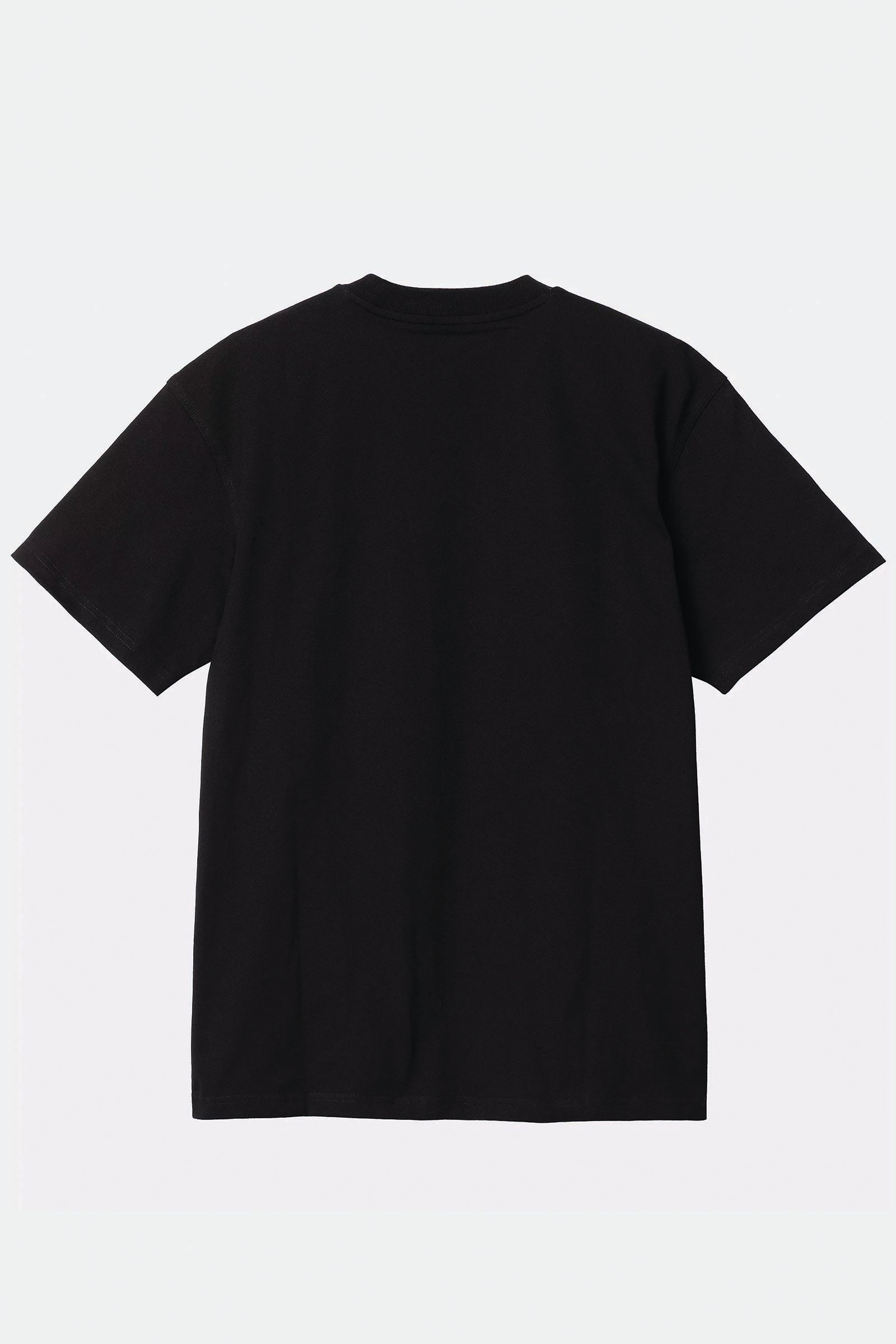  Carhartt S/s American Script T-shirt Nero Uomo Black - 2