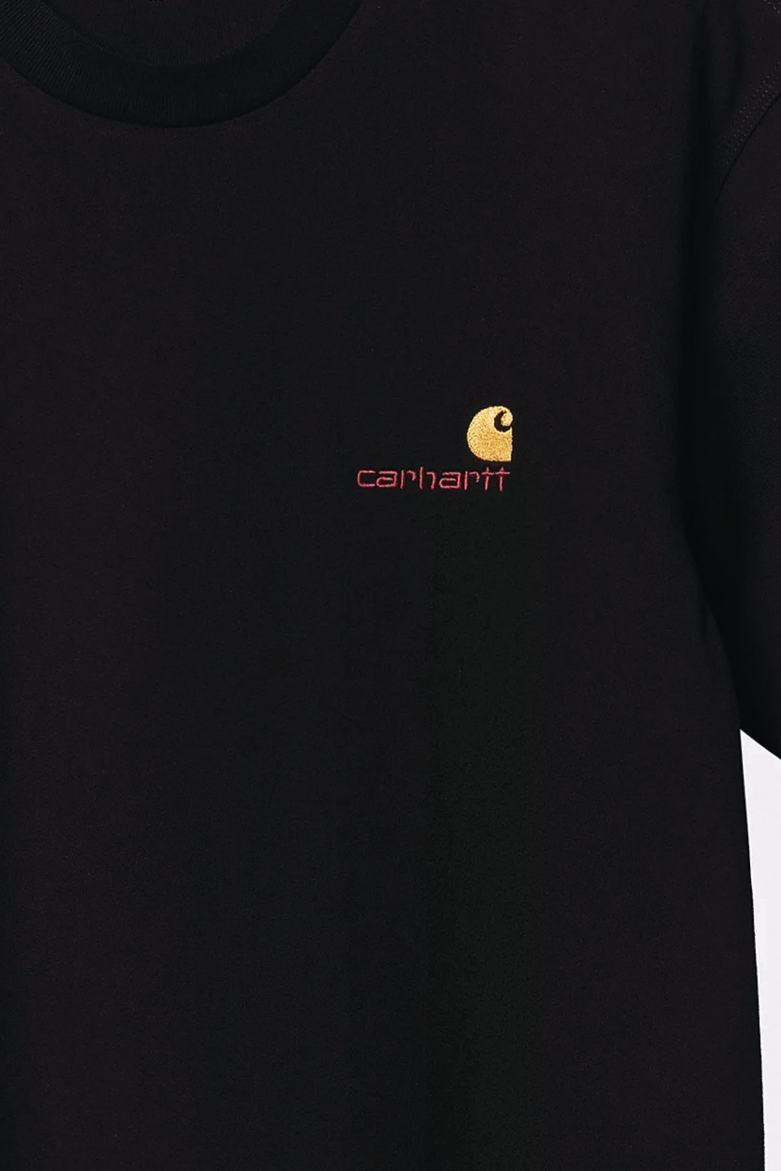  Carhartt S/s American Script T-shirt Nero Uomo Black - 4