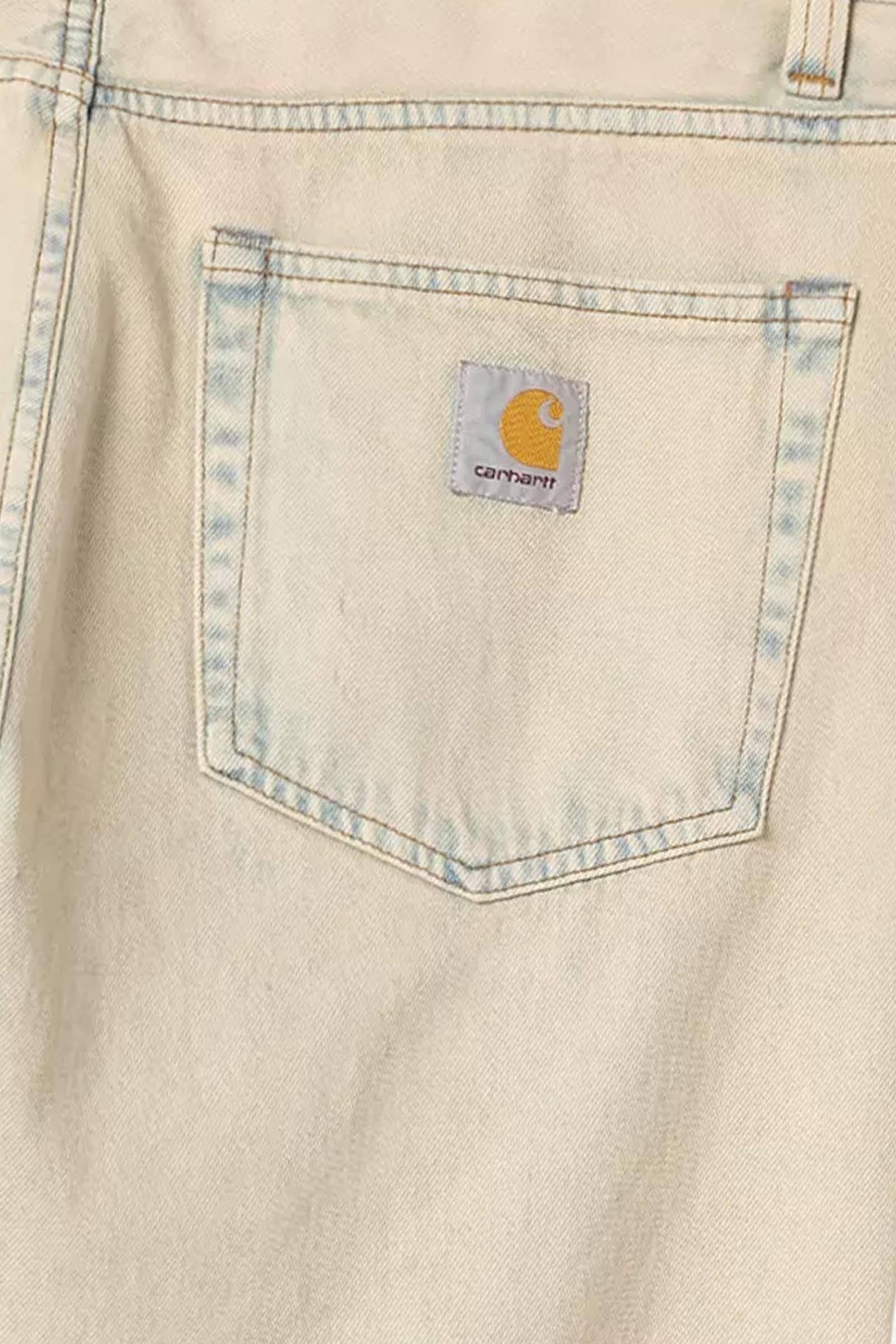  Carhartt Landon Pant Blu Unisex Denim Sabbia - 4