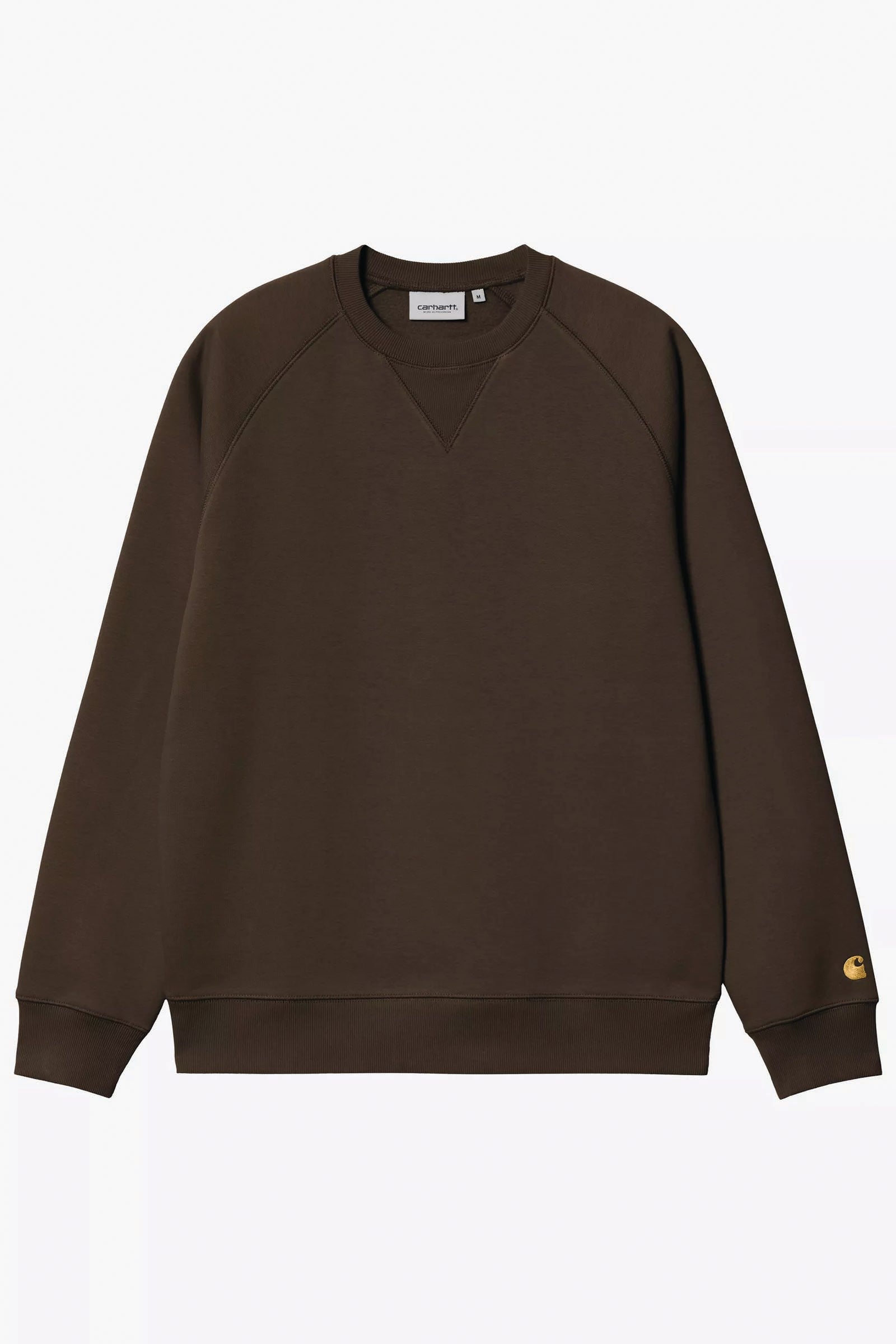  Carhartt Chase Sweatshirt Marrone Uomo Tabacco - 1