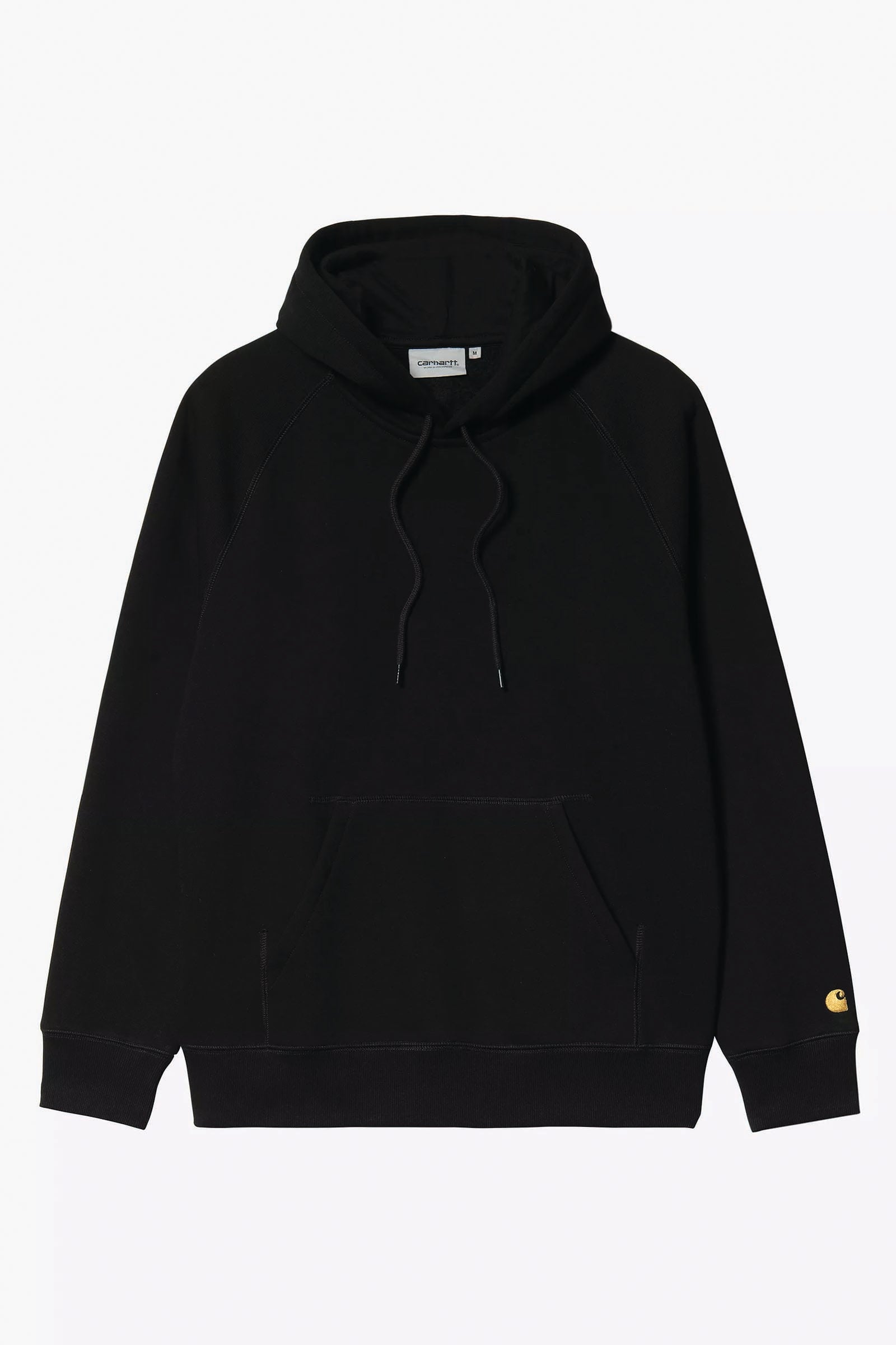  Carhartt Hooded Chase Sweatshirt Nero Uomo Black - 1