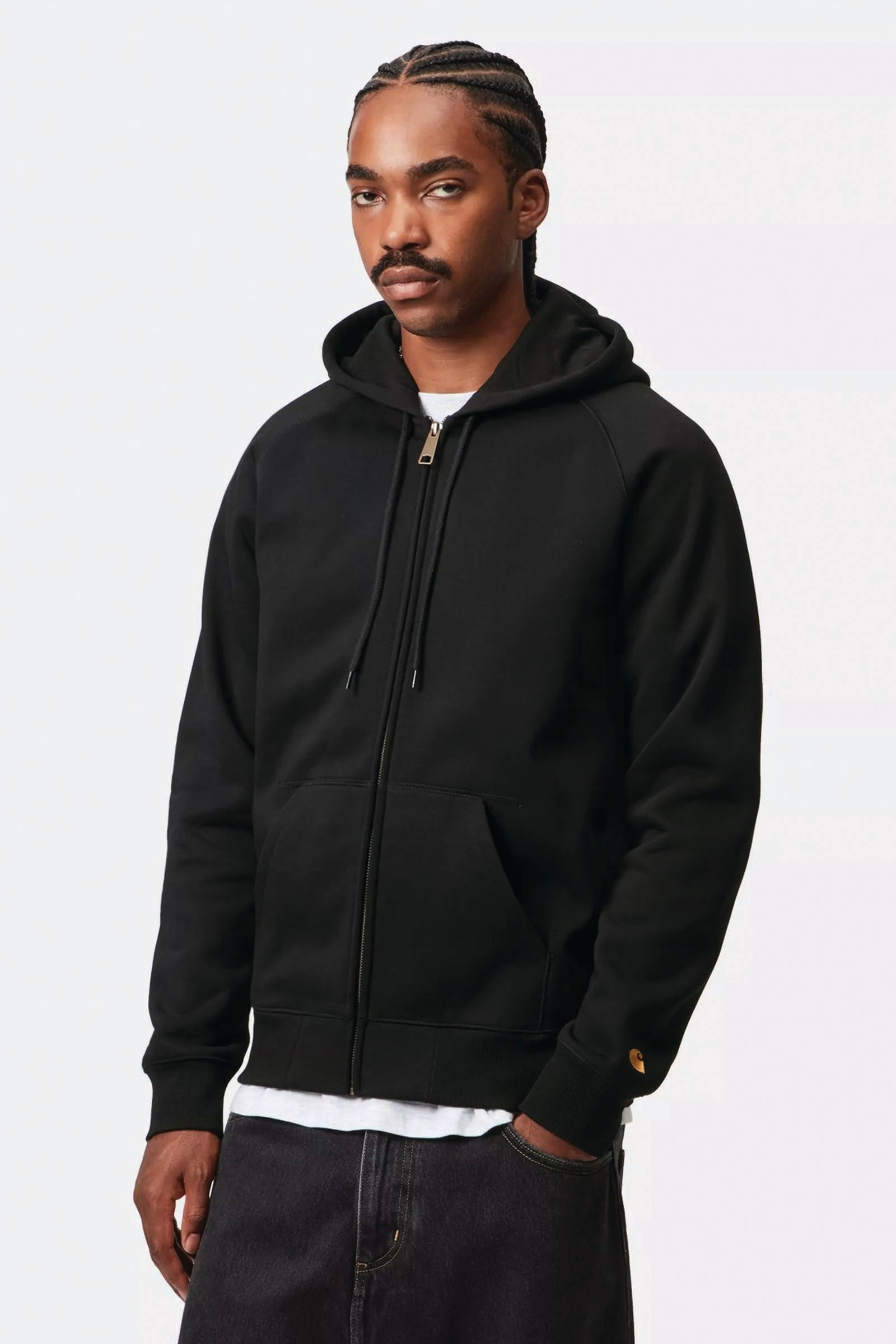  Carhartt Hooded Chase Jacket Unisex Nero - 3