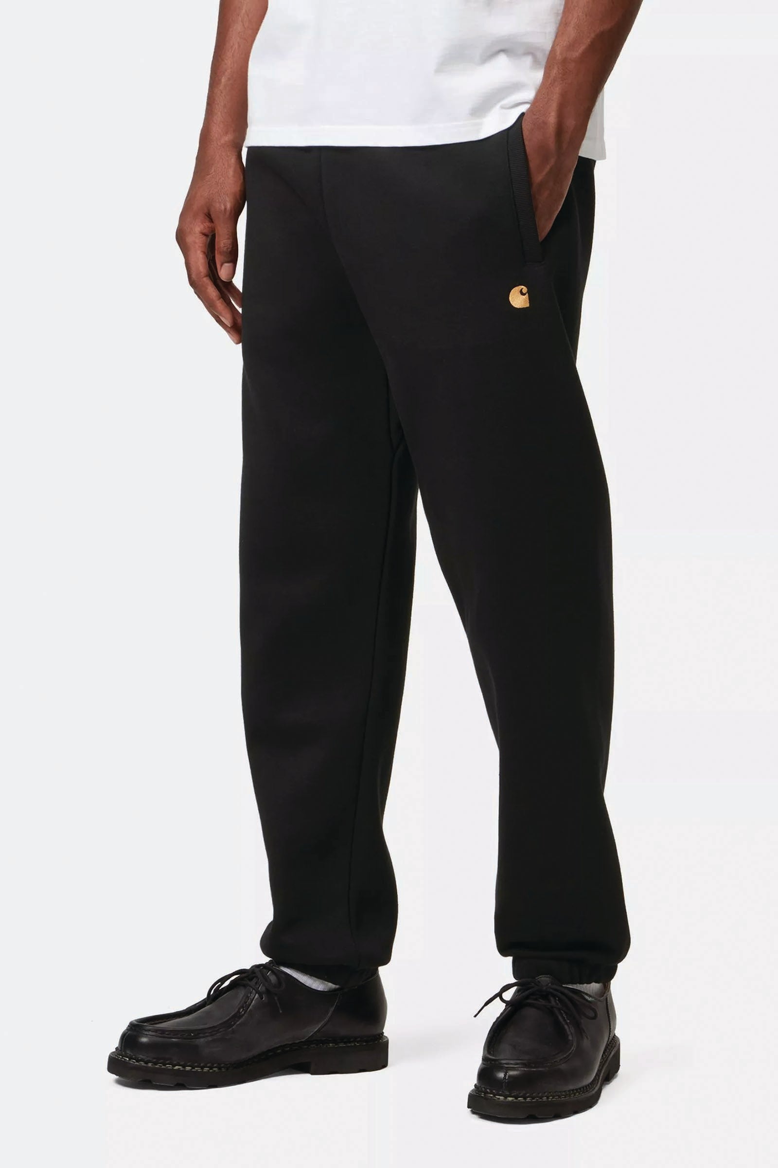  Carhartt Chase Sweat Pant Nero Uomo Black - 2