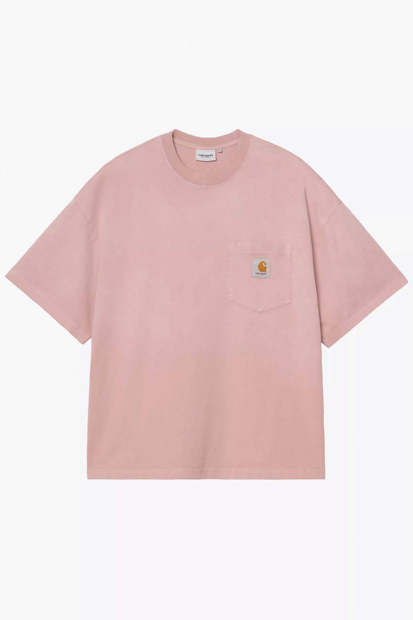  Carhartt S/s Hudson Pocket T-shirt Uomo Rosa - 1