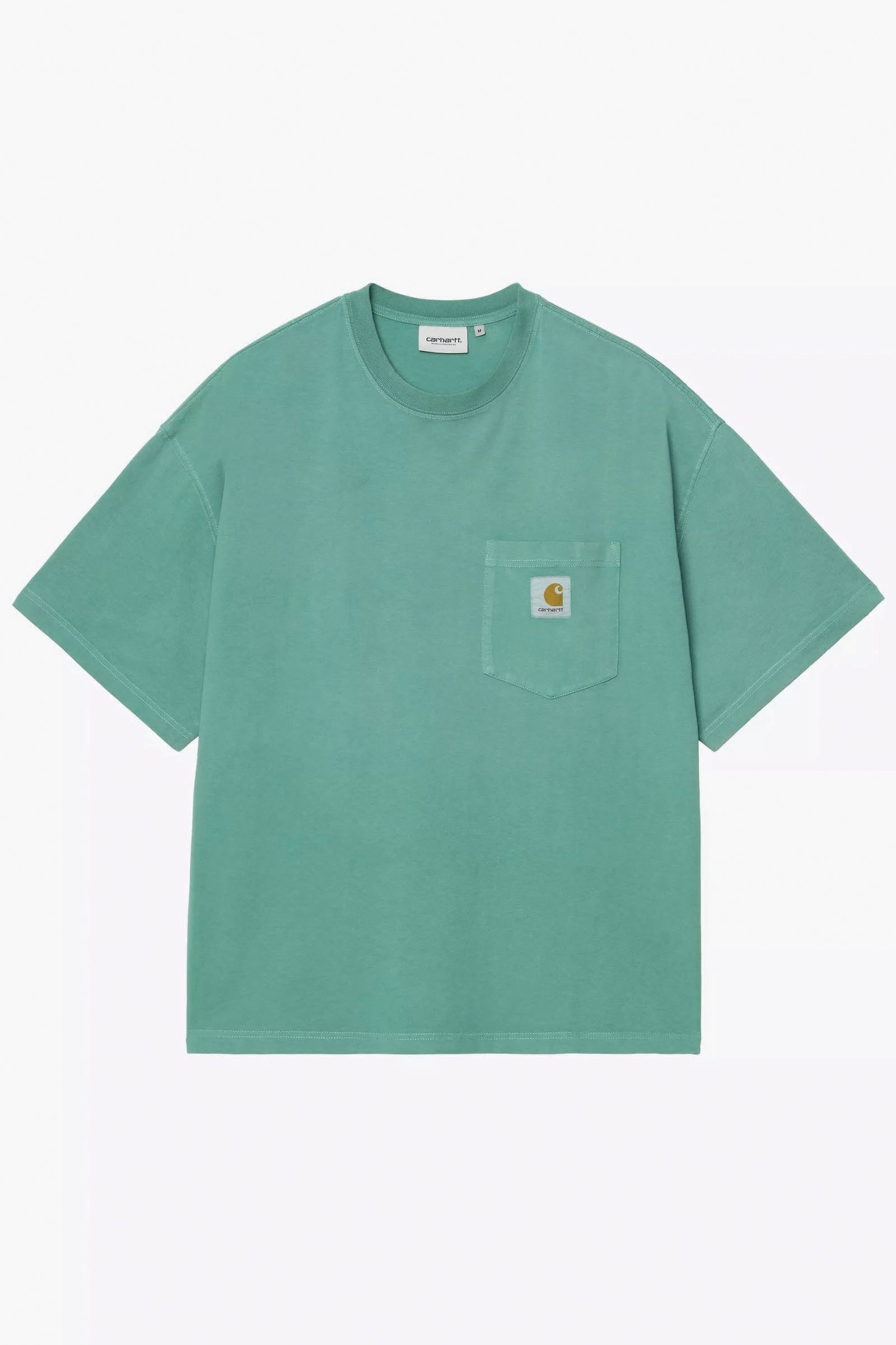  Carhartt S/s Hudson Pocket T-shirt Uomo Verde - 1