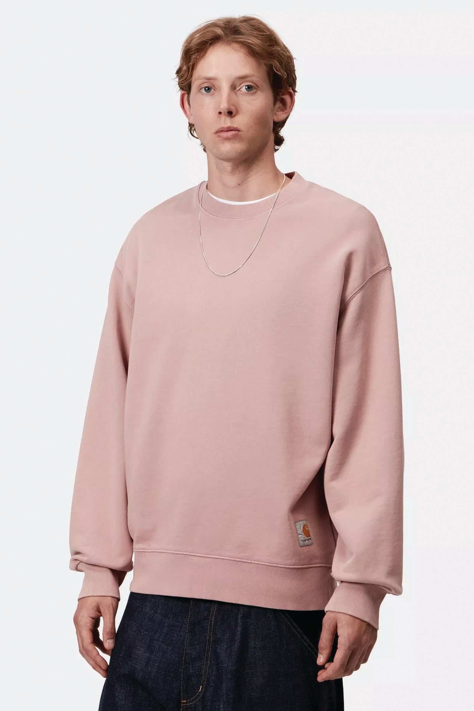  Carhartt Hudson Sweatshirt Uomo Rosa - 3